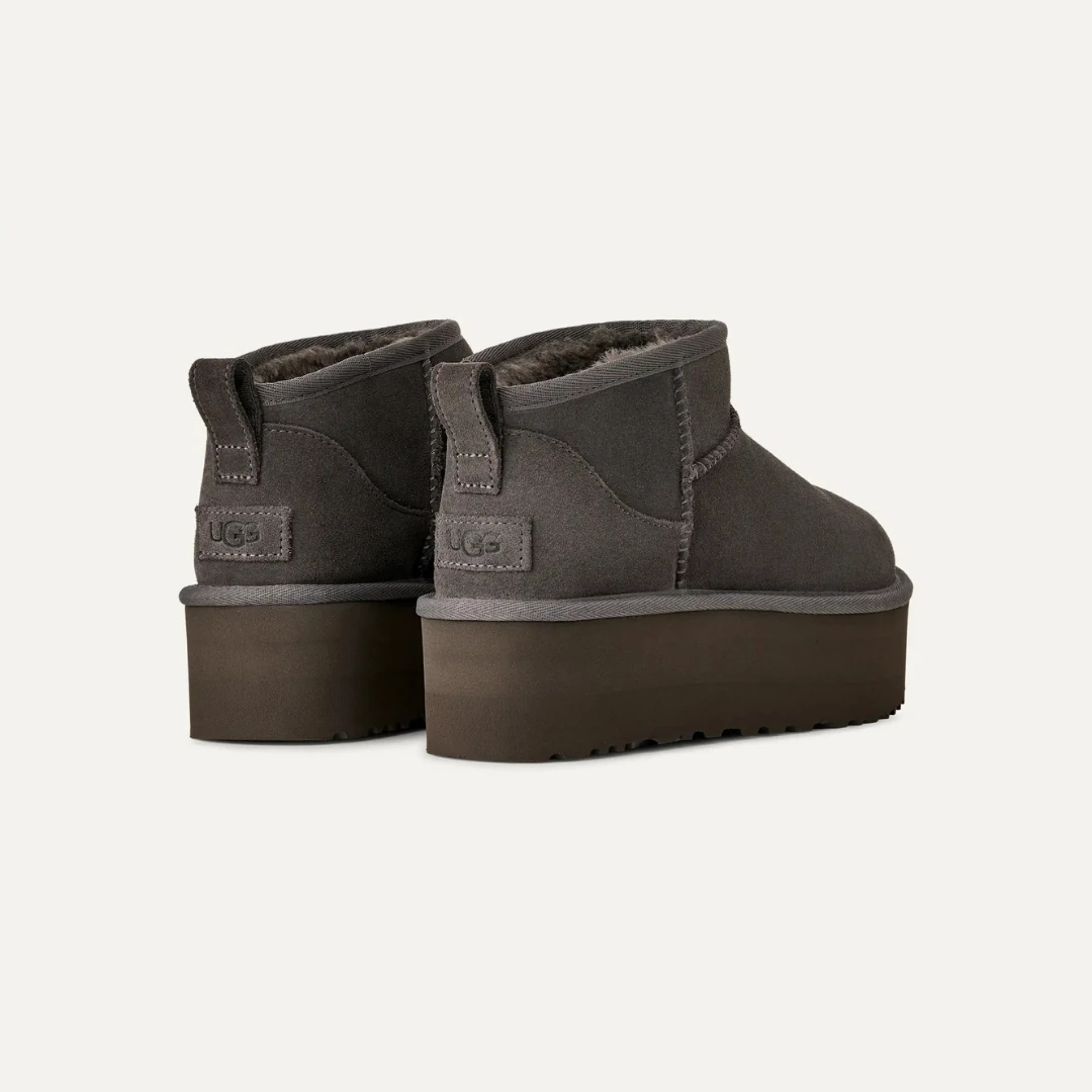 UGG W CLASSIC ULTRA MINI PLATFORM - CHARCOAL