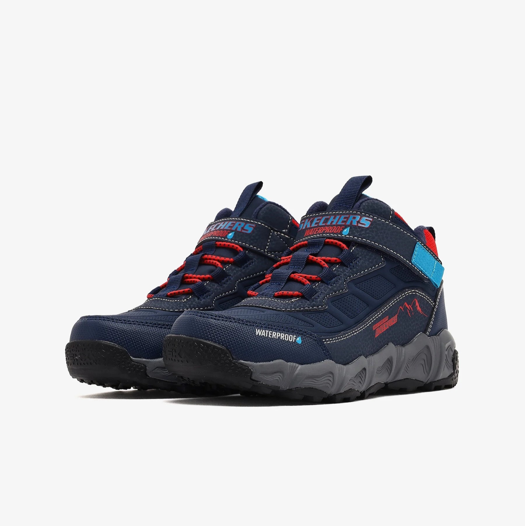 SKECHERS VELOCITREK - RUGGED RUSH - NAVY RED
