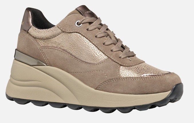 GEOX SPHERICA EC13 A D45WAA - TAUPE SUEDE