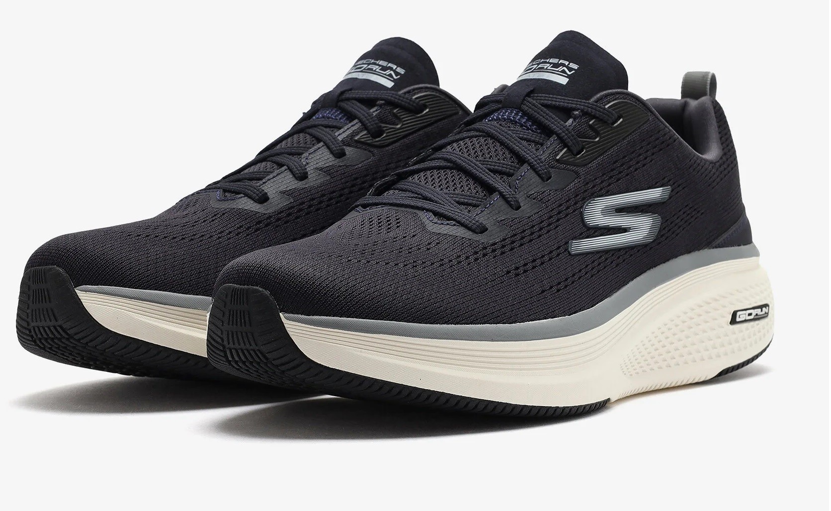 SKECHERS GO RUN ELEVATE 2.0 - FLUID MOTION - NAVY GREY