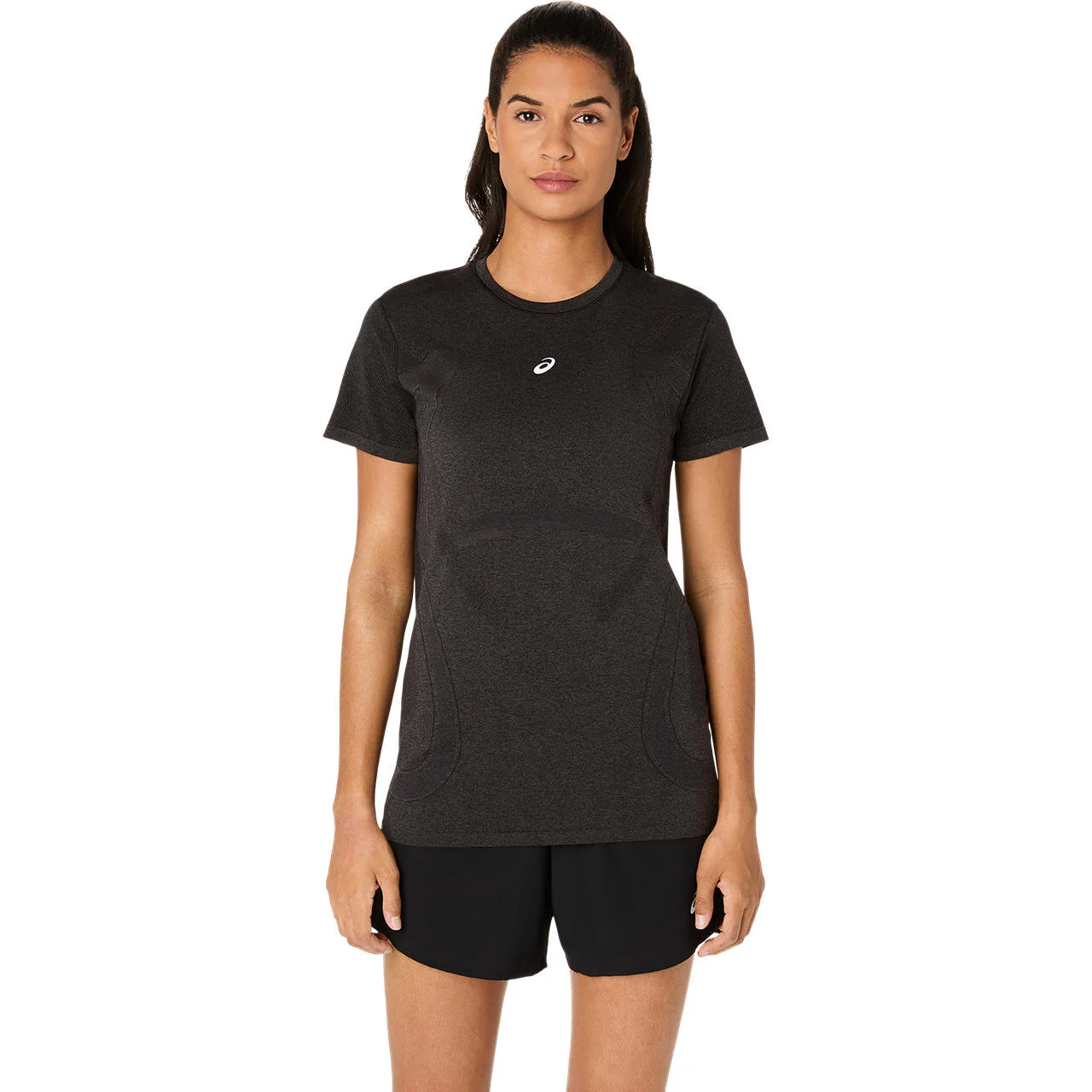 ASICS ROAD SEAMLESS SS TOP - BLACK