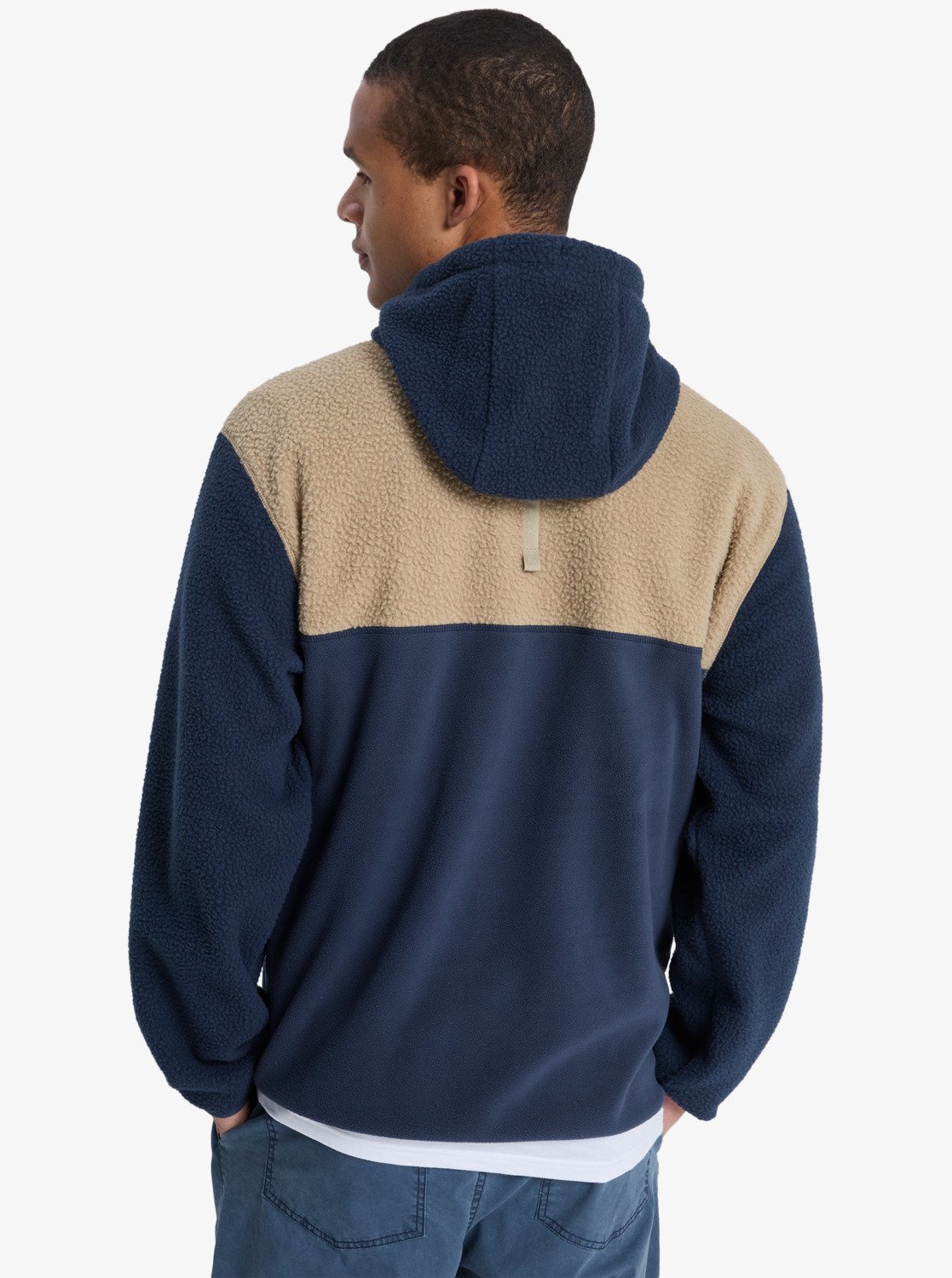 QUIKSILVER OCEAN VIEW MIX UP HOODY - DARK NAVY