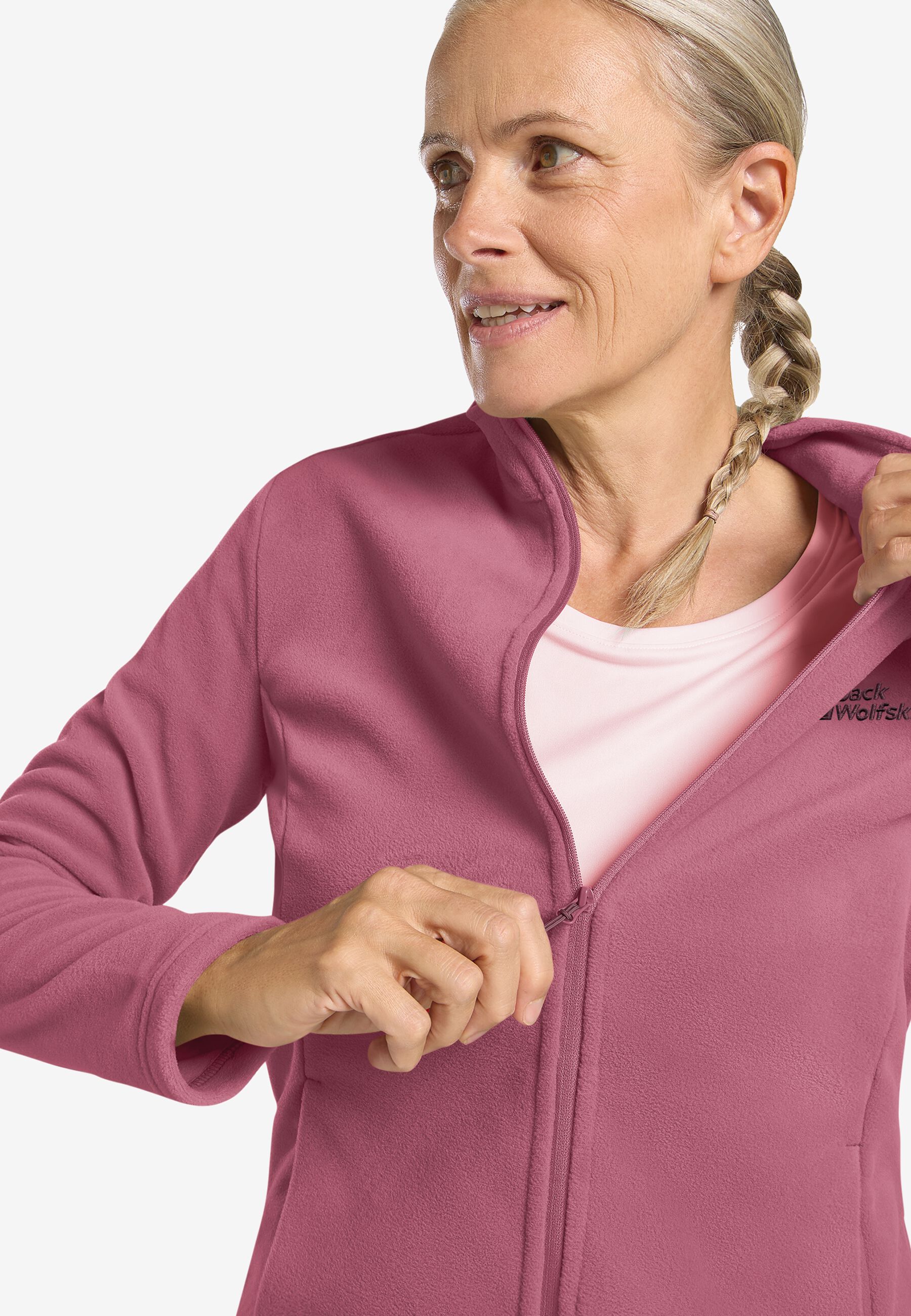 JACK WOLFSKIN TAUNUS FZ W - RAISIN