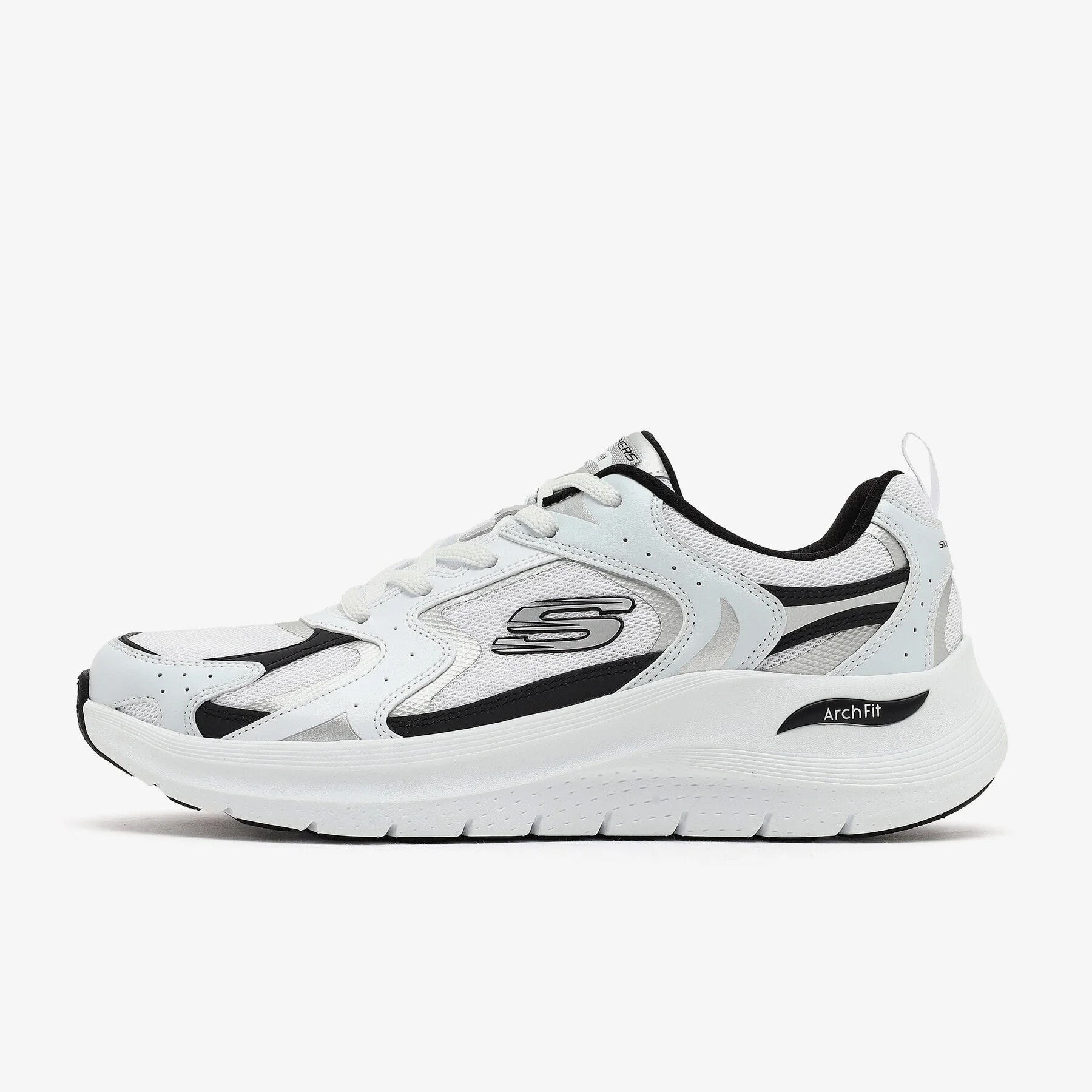 SKECHERS ARCH FIT 2.0 - WHITE SILVER
