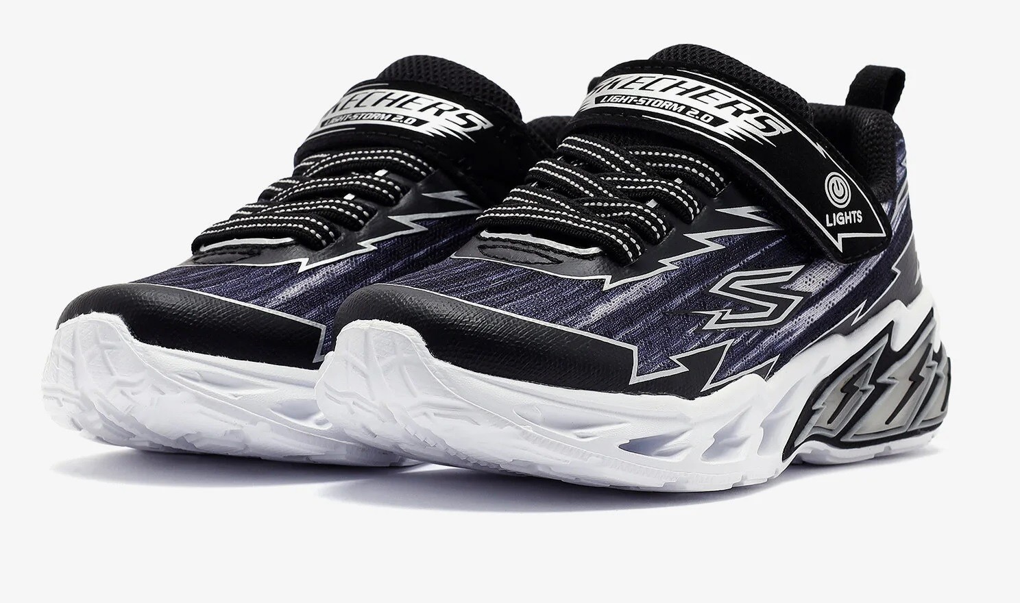 SKECHERS LİGHT STORM 2.0 - BOLT-BRİGHTS - BLACK GREY