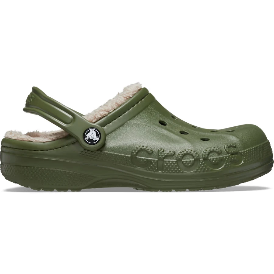CROCS BAYA LINED CLOG - ARMY GREEN
