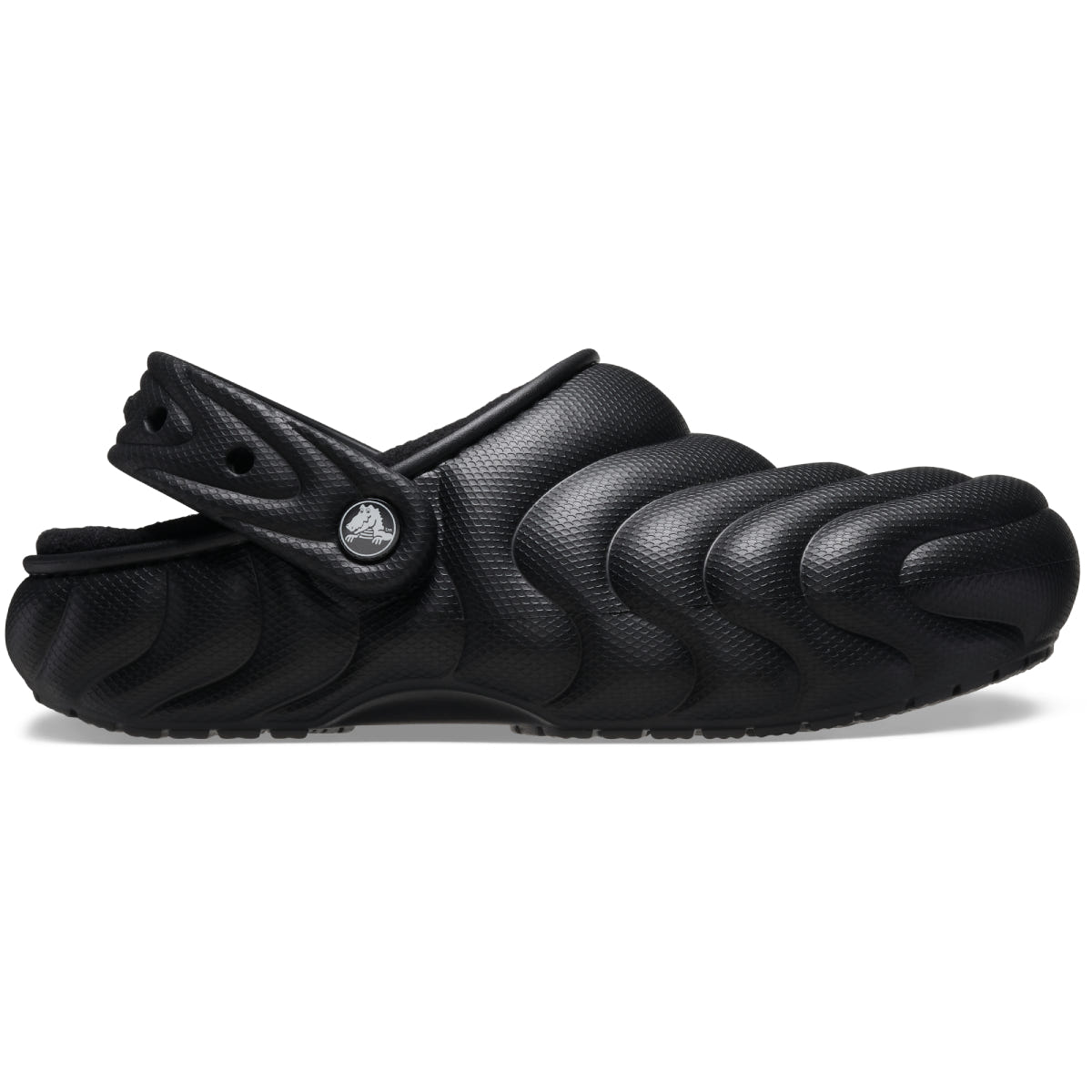 CROCS CLASSIC LINED OVERPUFF CLOG - BLACK
