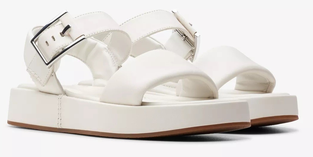 CLARKS ALDA STRAP - OFF WHITE