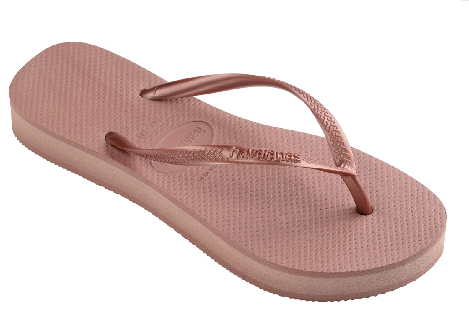 HAVAIANAS SLIM FLATFORM - CROCUS ROSE