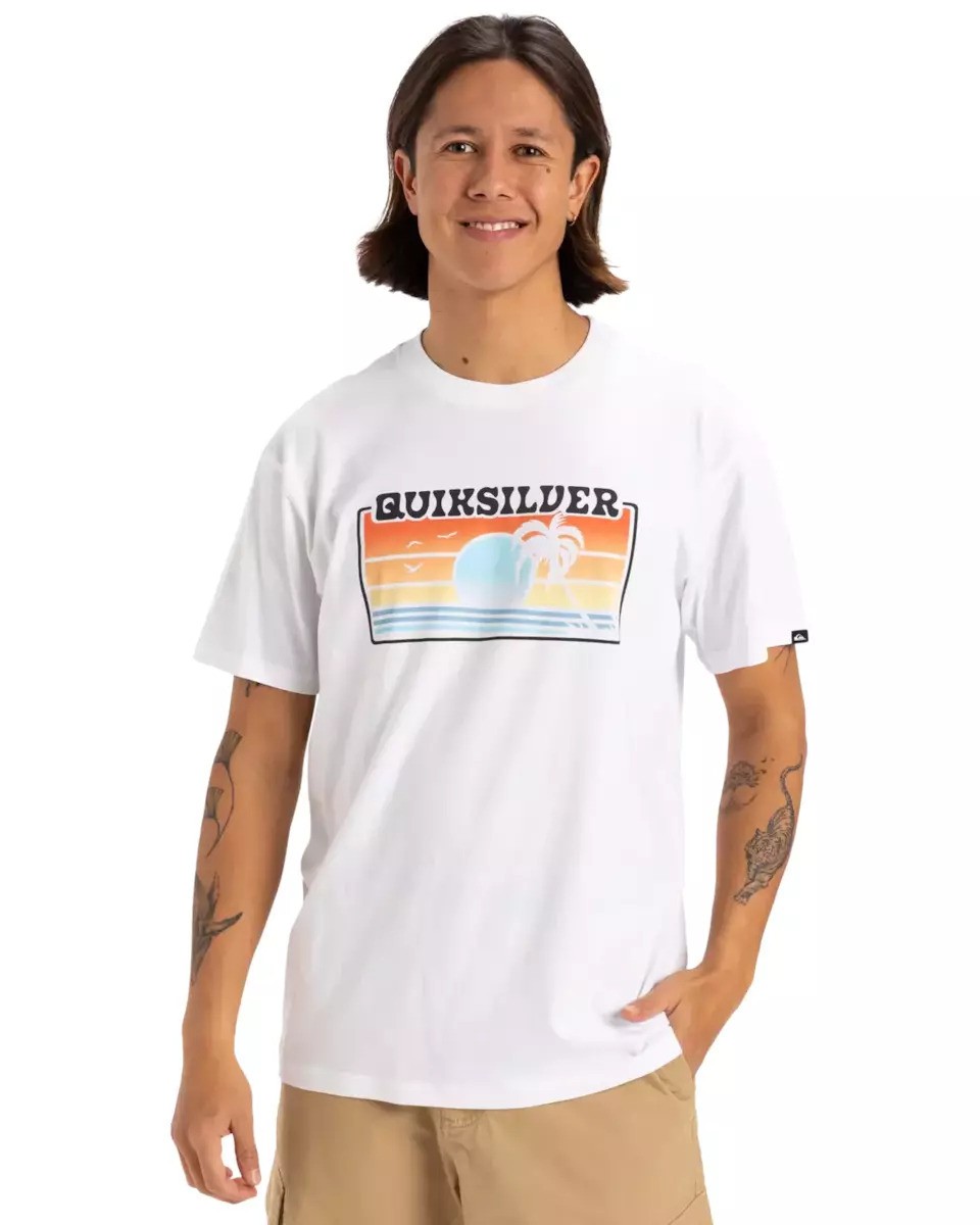 QUIKSILVER SUN FADED SS - WHITE