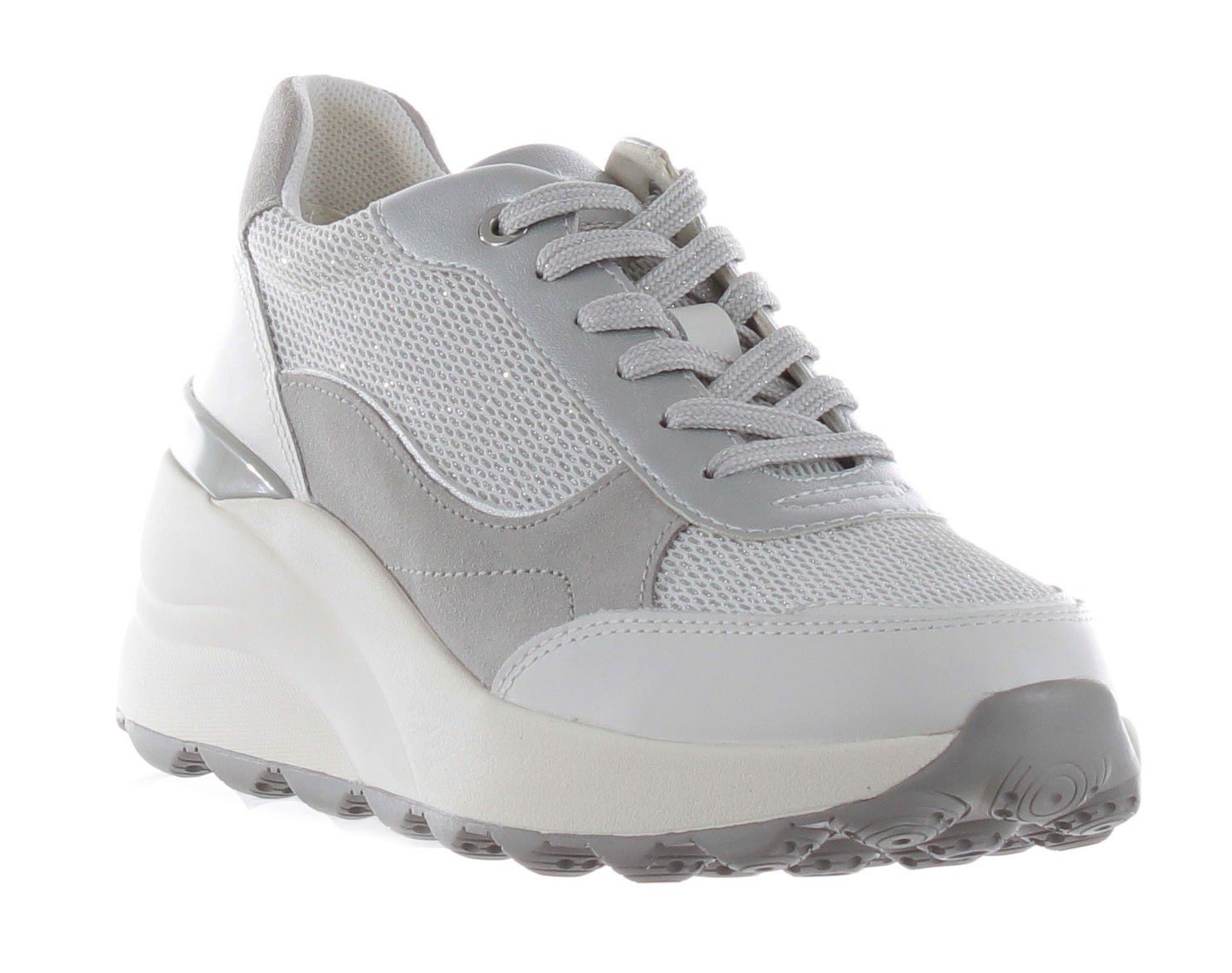 GEOX SPHERICA EC13 A D45WAA - WHITE SILVER