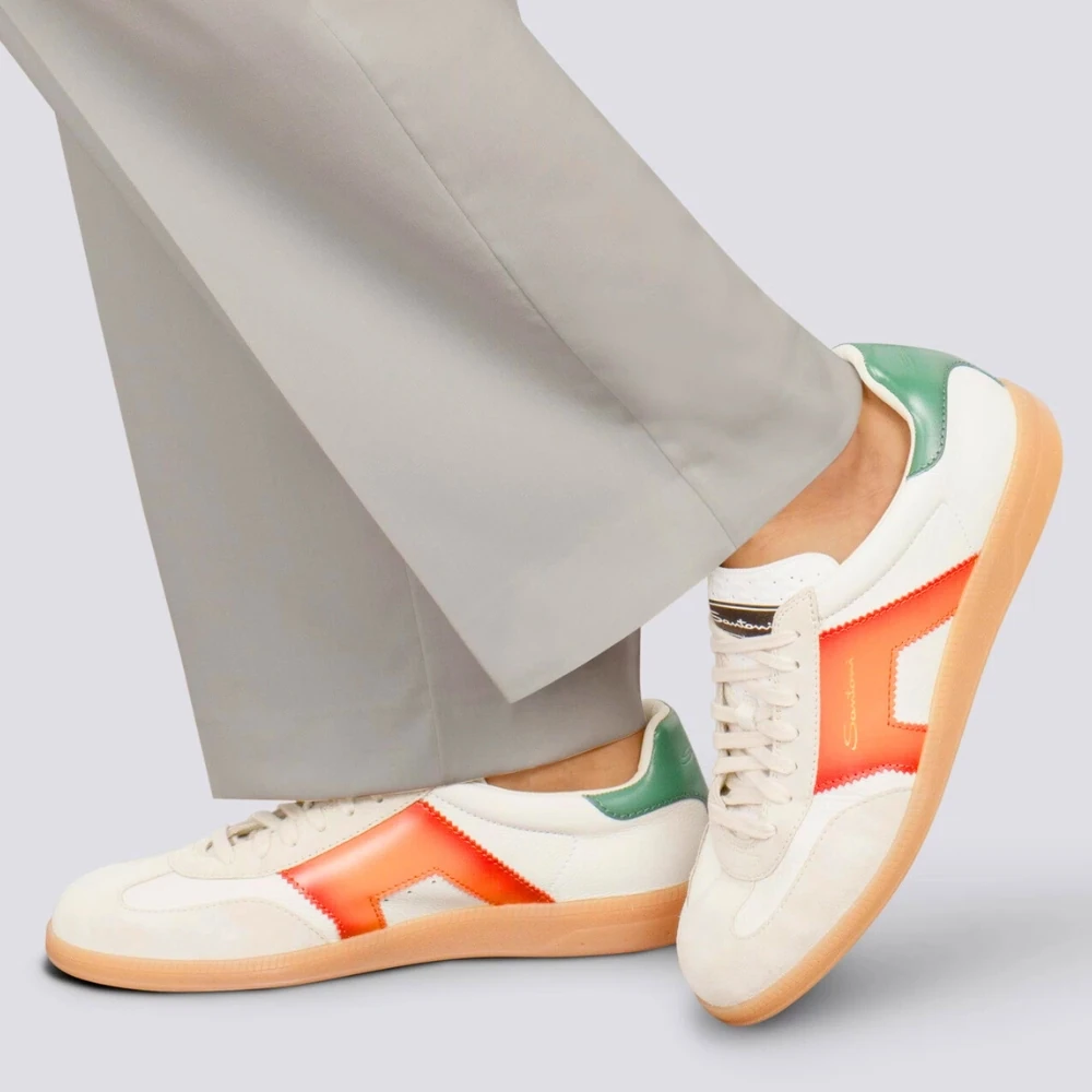 SANTONI DBS-OLYMPIC - WHITE ORANGE
