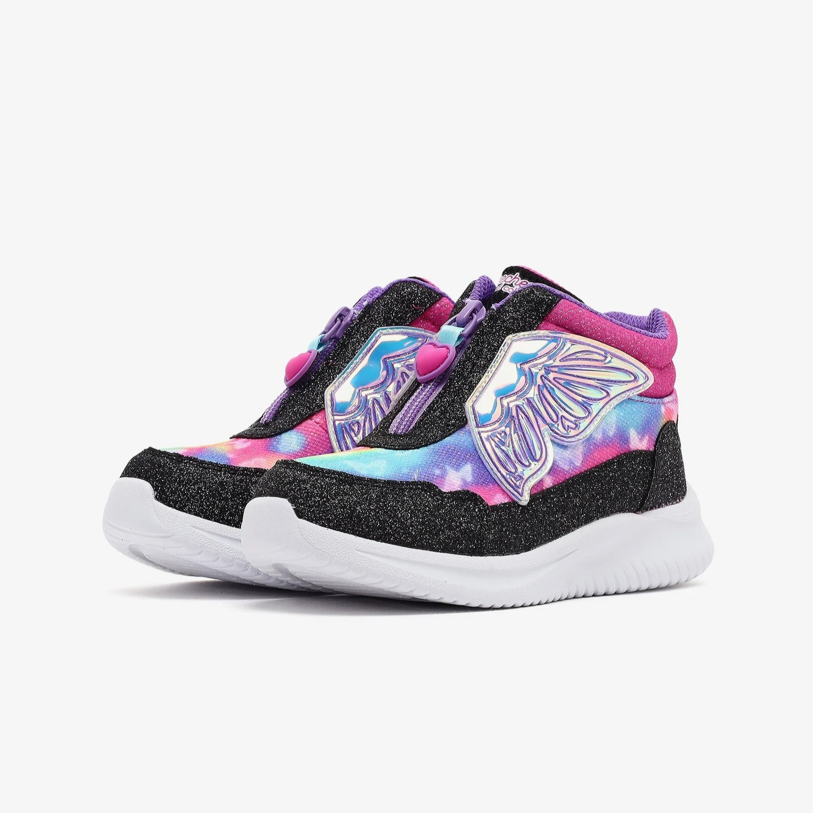 SKECHERS JUMPSTERS - BLACK HOT PINK
