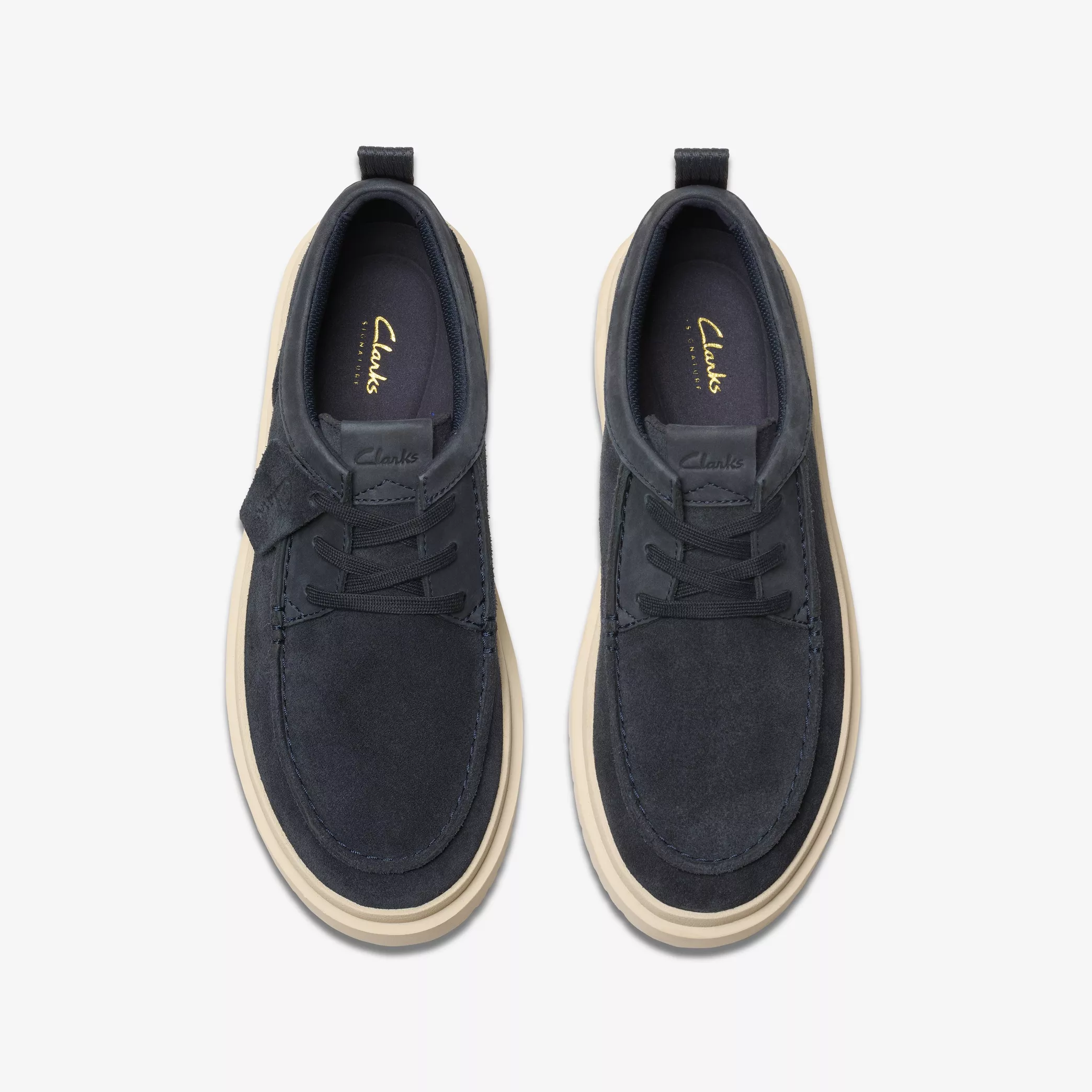 CLARKS POLDEN MOC SUEDE