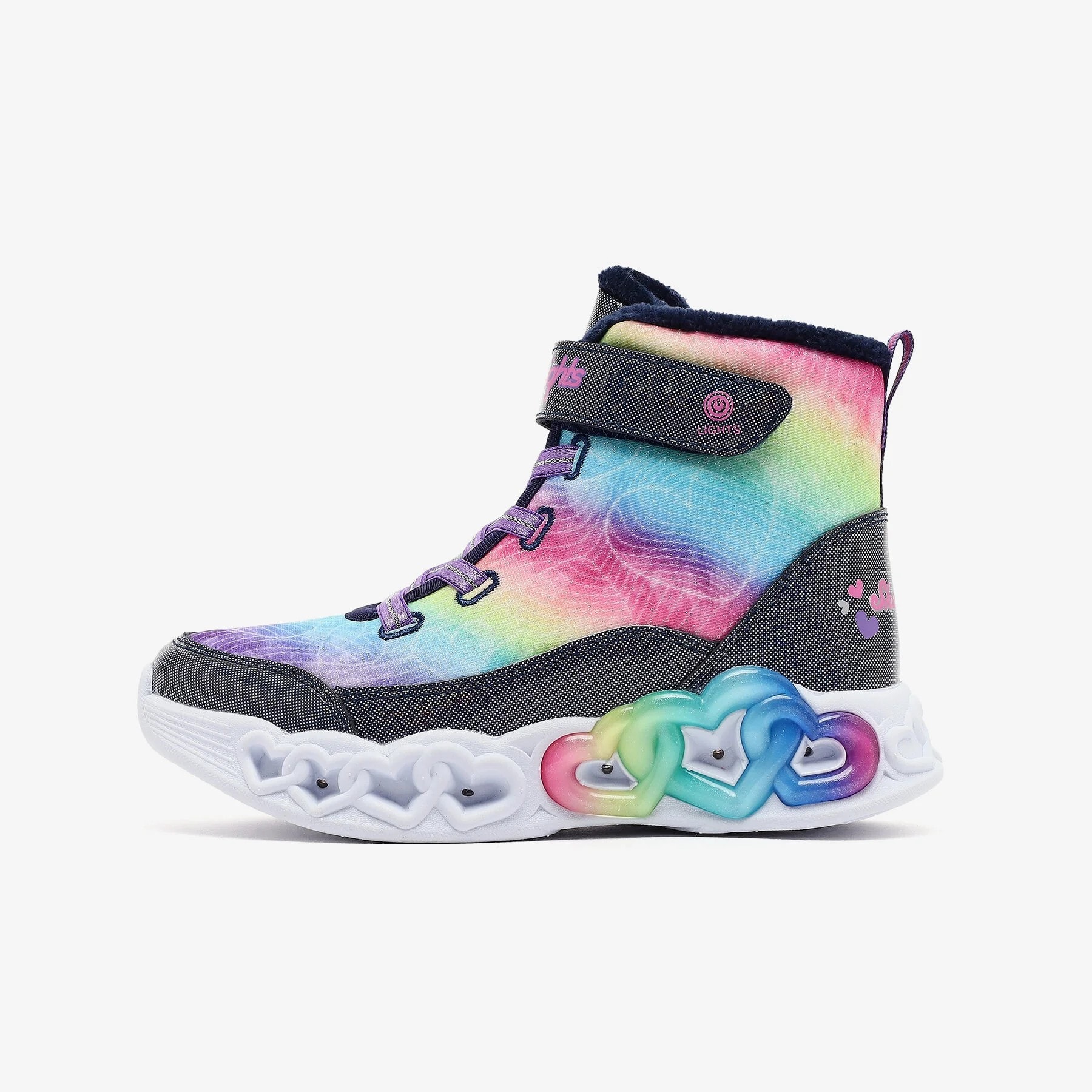 SKECHERS INFINITE HEART LIGHTS - NAVY MULTI