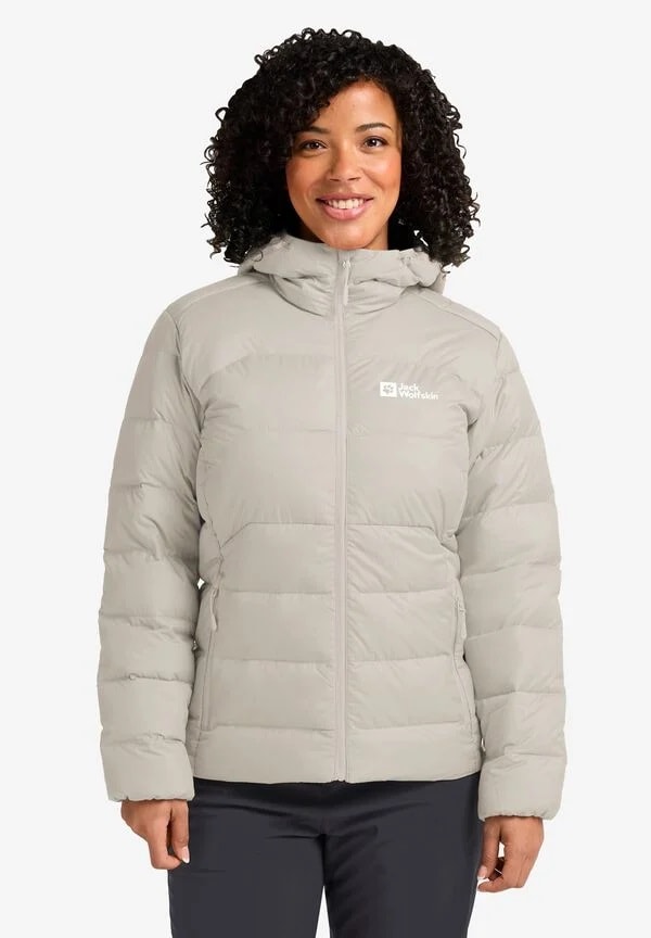 JACK WOLFSKIN ATHER DOWN HOODY W RDS - SAND