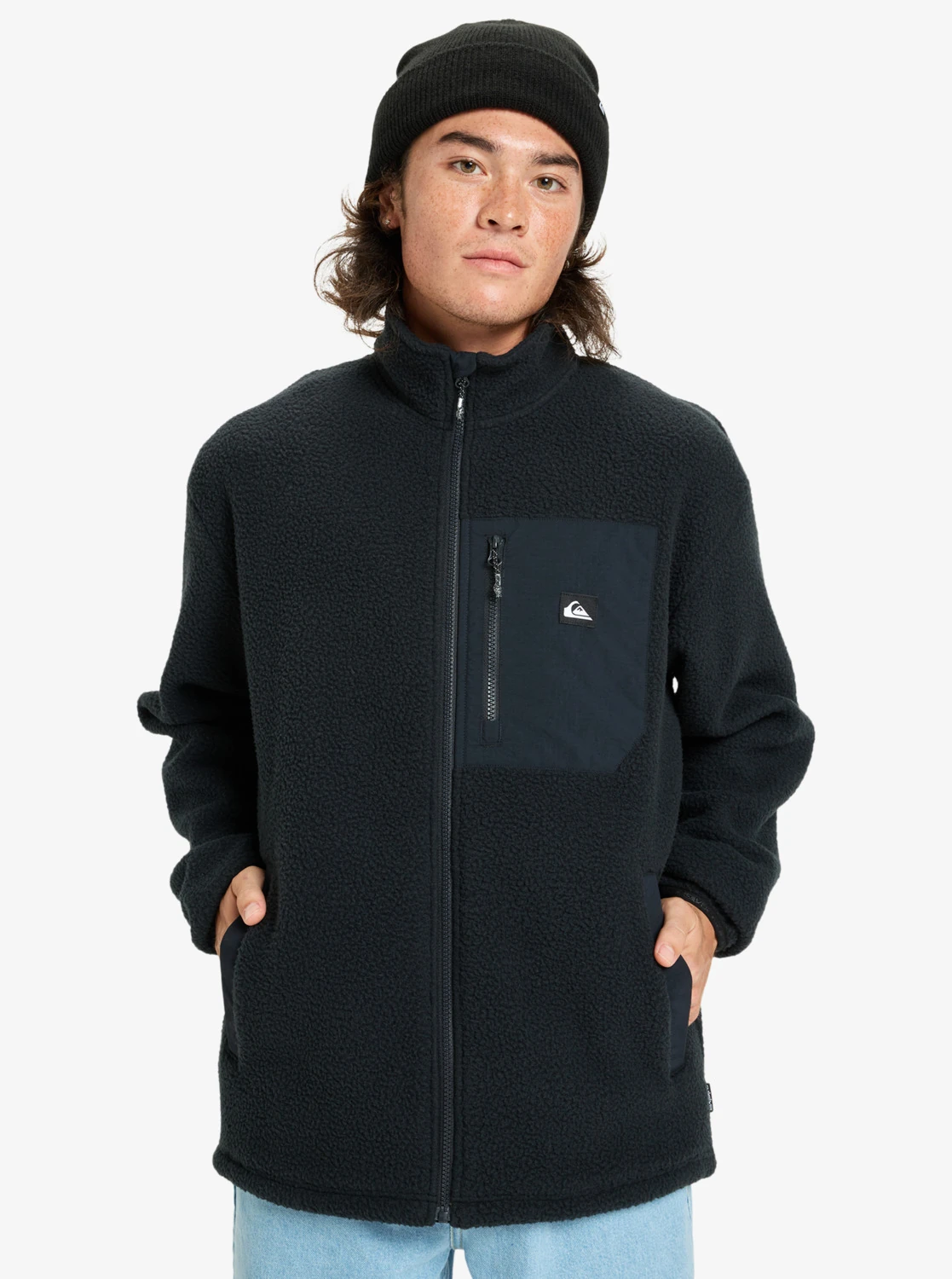 QUIKSILVER CLEAN COAST FZ - BLACK