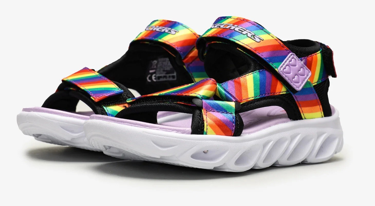 SKECHERS HYPNO - SPLASH - RAINBOW LIGHTS - BLACK MULTI