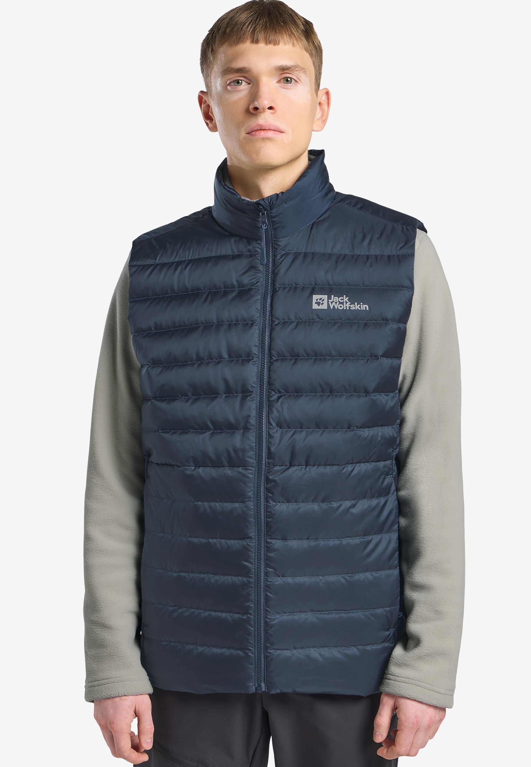 JACK WOLFSKIN PILVI DOWN VEST M RDS - MIDNIGHT