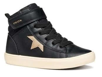 GEOX J GISLI GIRL C J564NC - BLACK/CHAMPAGNE