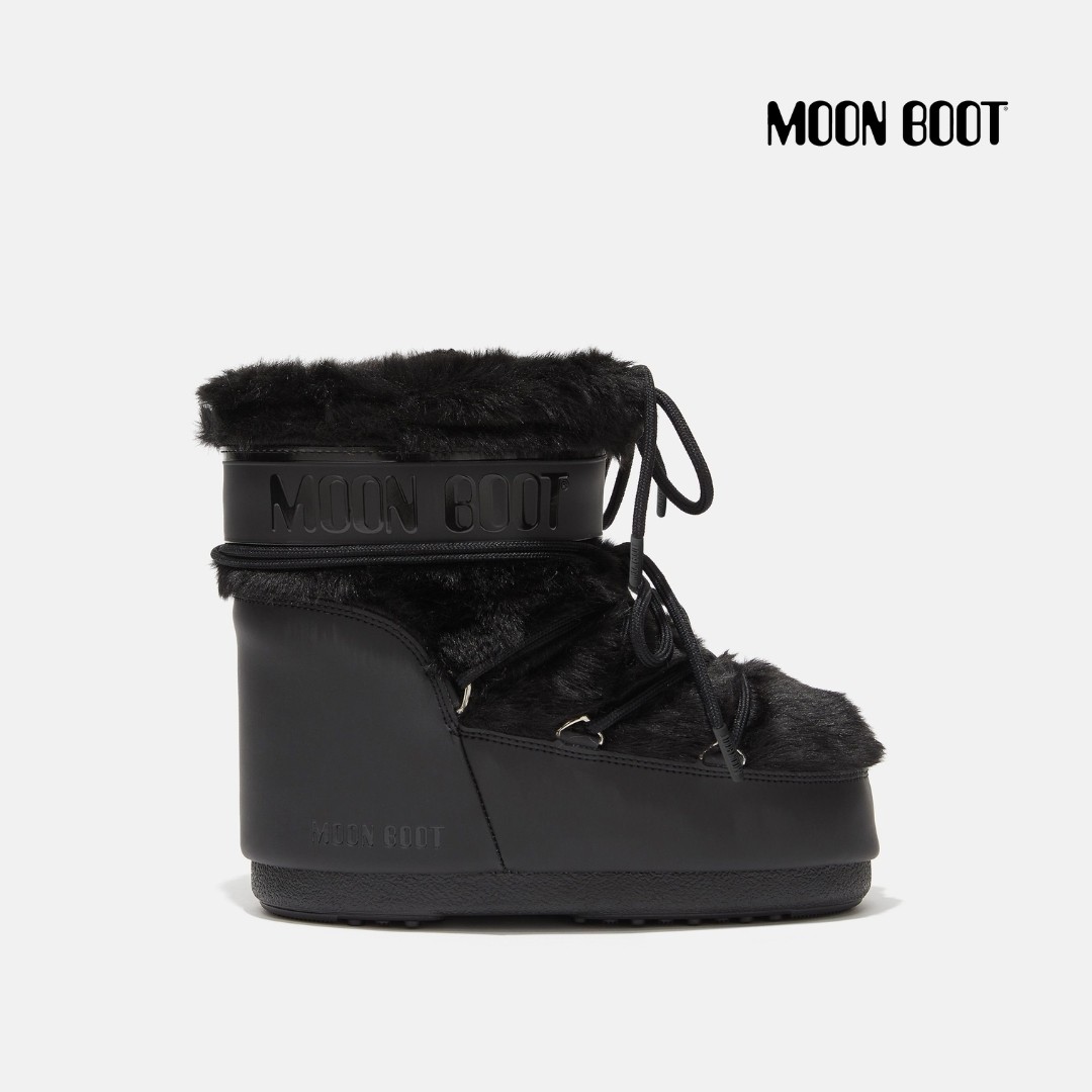 MOONBOOT ICON LOW FAUX FUR BOOTS