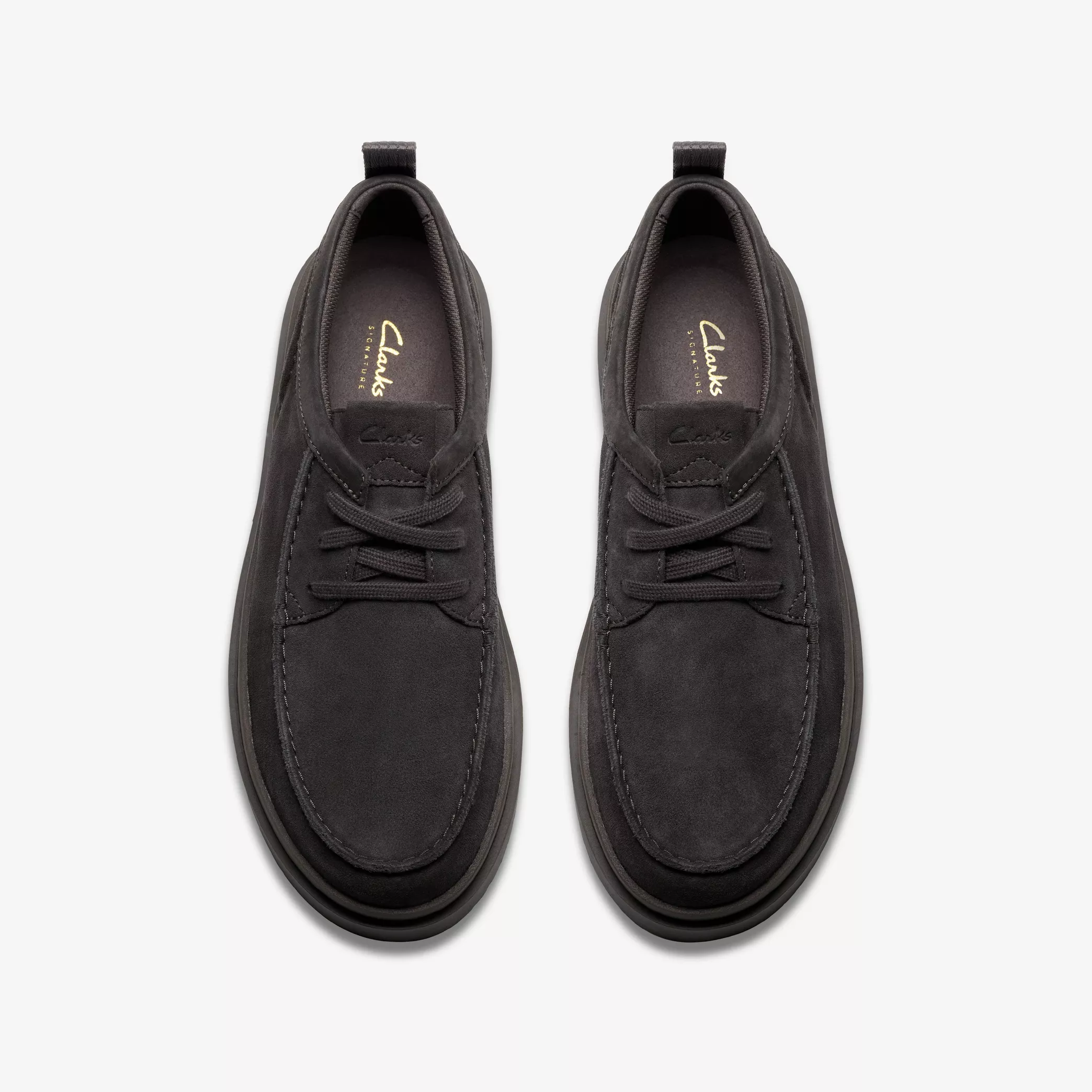 CLARKS POLDEN MOC SUEDE
