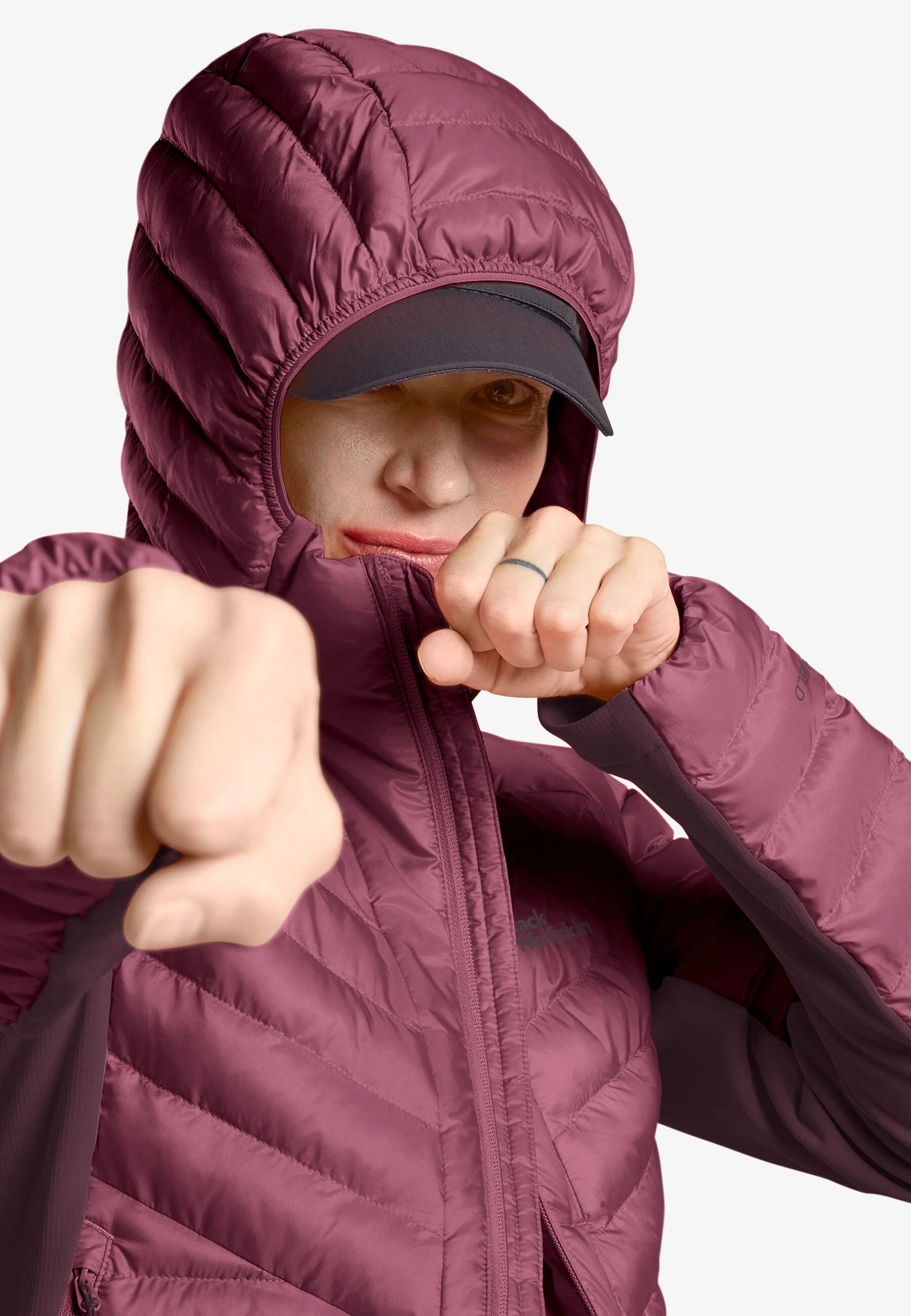 JACK WOLFSKIN ROUTEBURN PRO INS JKT W - RAISIN