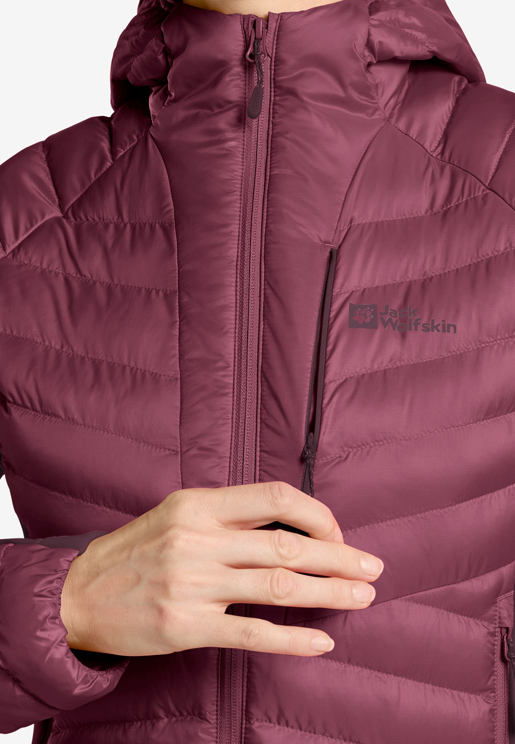 JACK WOLFSKIN ROUTEBURN PRO INS JKT W - RAISIN