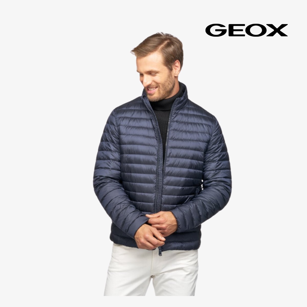 GEOX M WARRENS SHORT JKT M4625D - SKY CAPTAIN