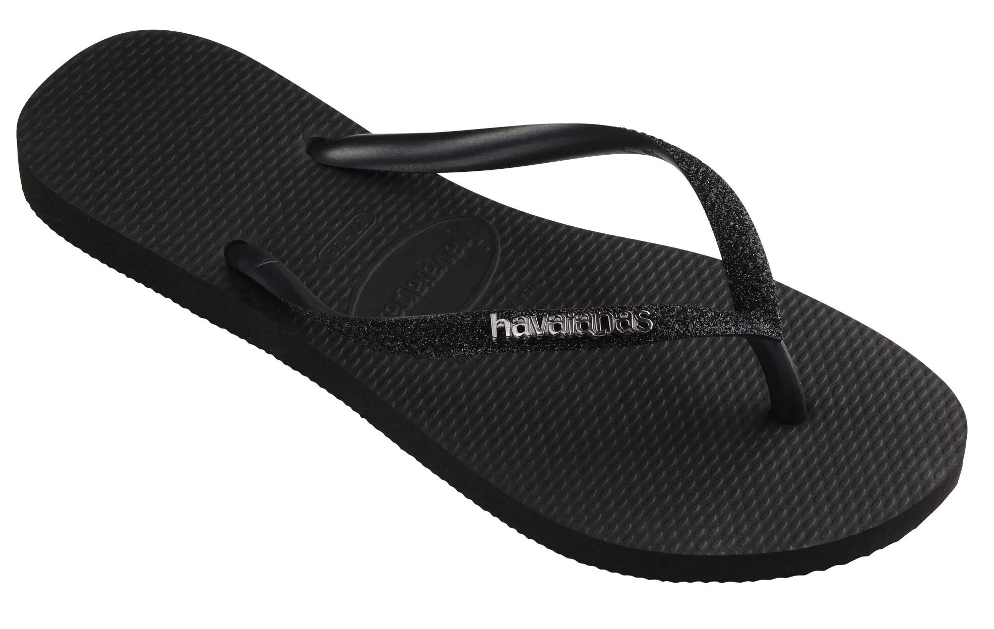 HAVAIANAS SLIM GLITTER II - BLACK