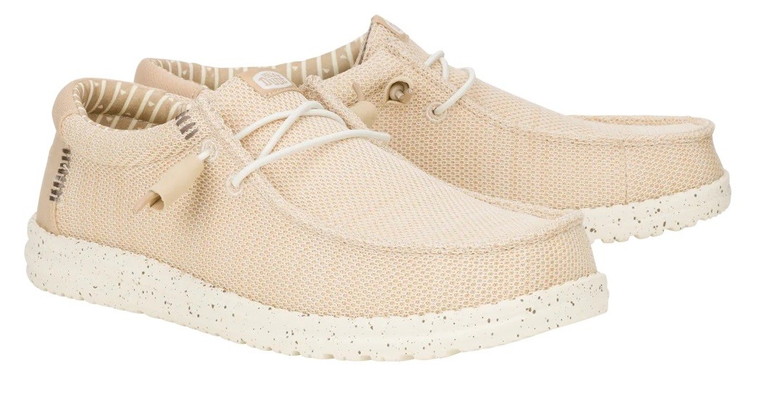 HEY DUDE WALLY STRETCH SOX - CREAM