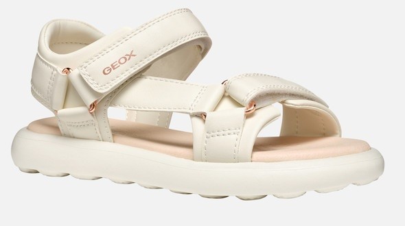 GEOX J SANDAL PUFFYPOP J55MSC - LIGHT IVORY