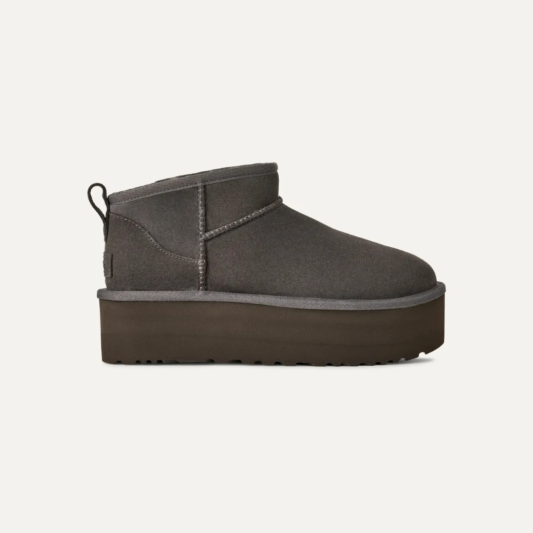 UGG W CLASSIC ULTRA MINI PLATFORM - CHARCOAL