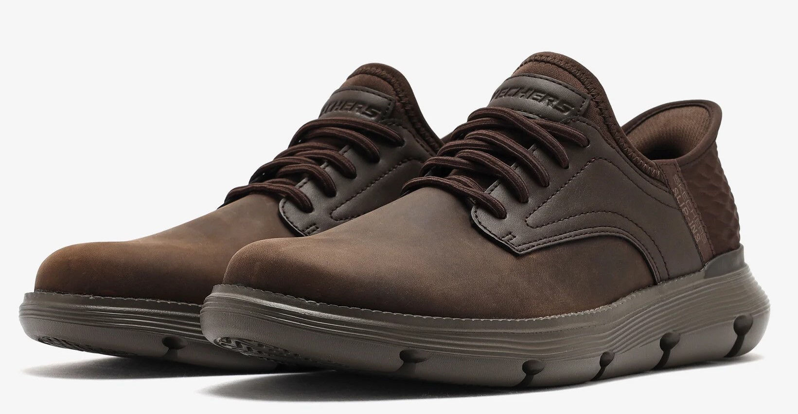 SKECHERS SLIP-INS: GARZA-GERVIN - CHOCOLATE