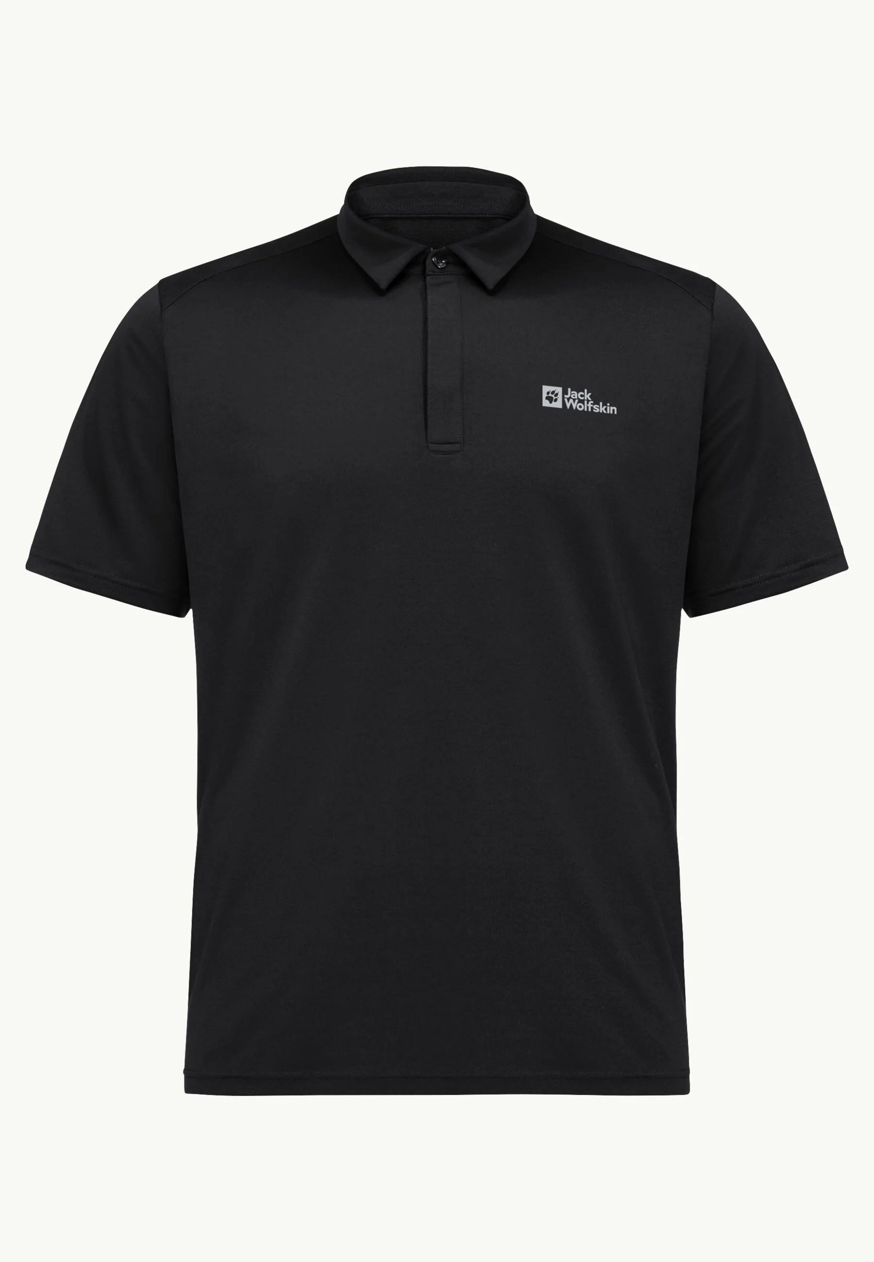 JACK WOLFSKIN DELGAMI POLO M - BLACK