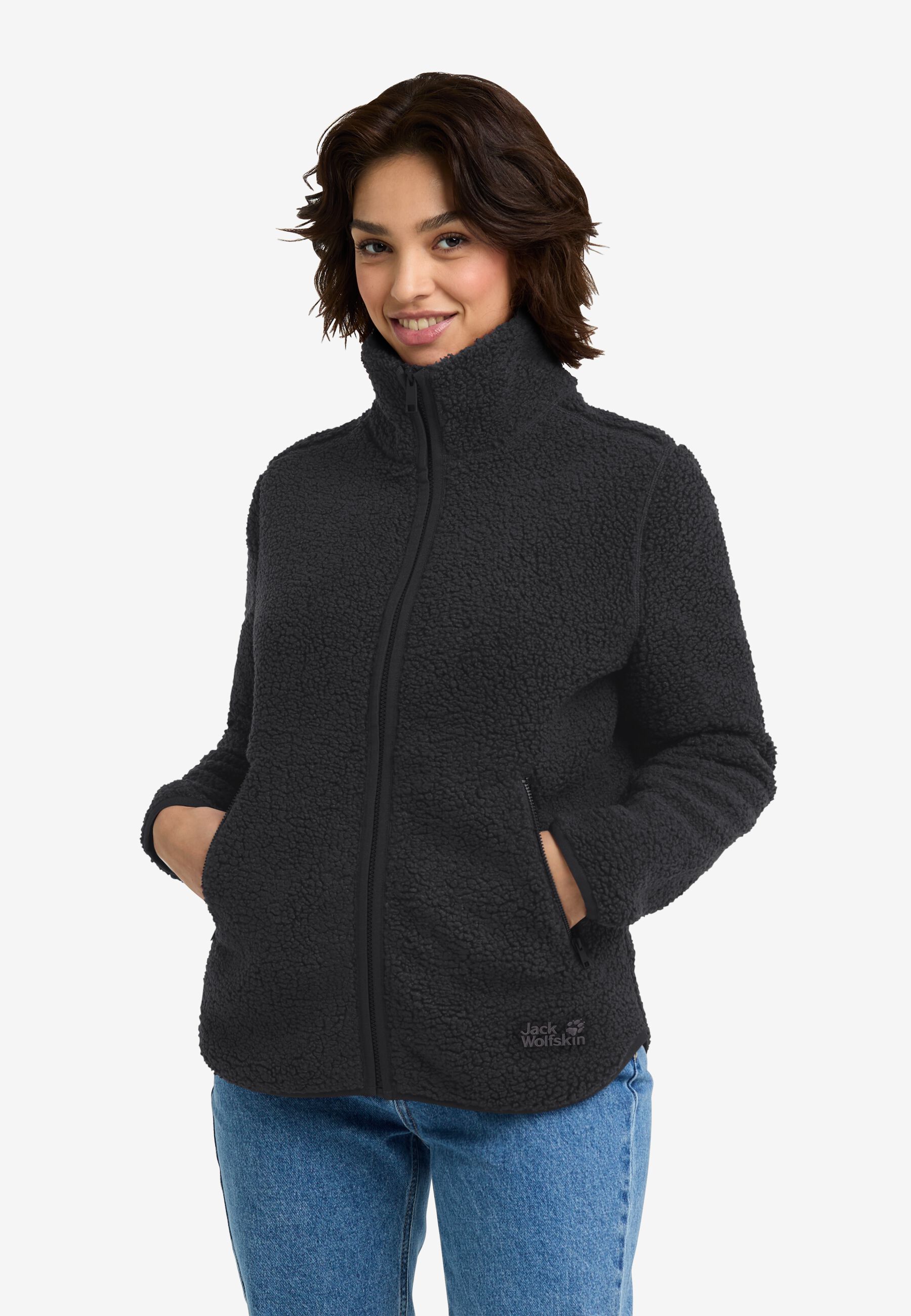 JACK WOLFSKIN HIGH CURL JKT W - BLACK