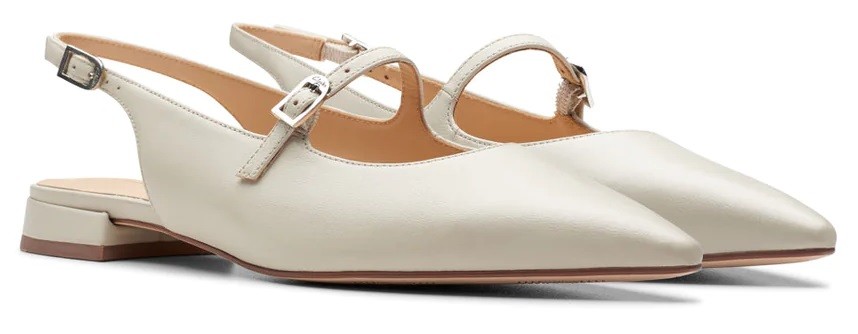 CLARKS SENSA15 SHINE - IVORY LEATHER