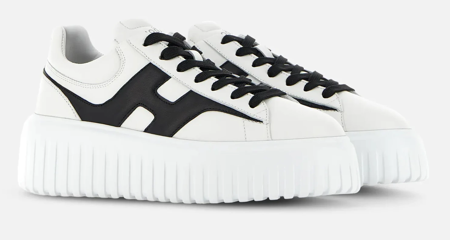 HOGAN H-STRIPES H SPEZZATA - WHITE BLACK