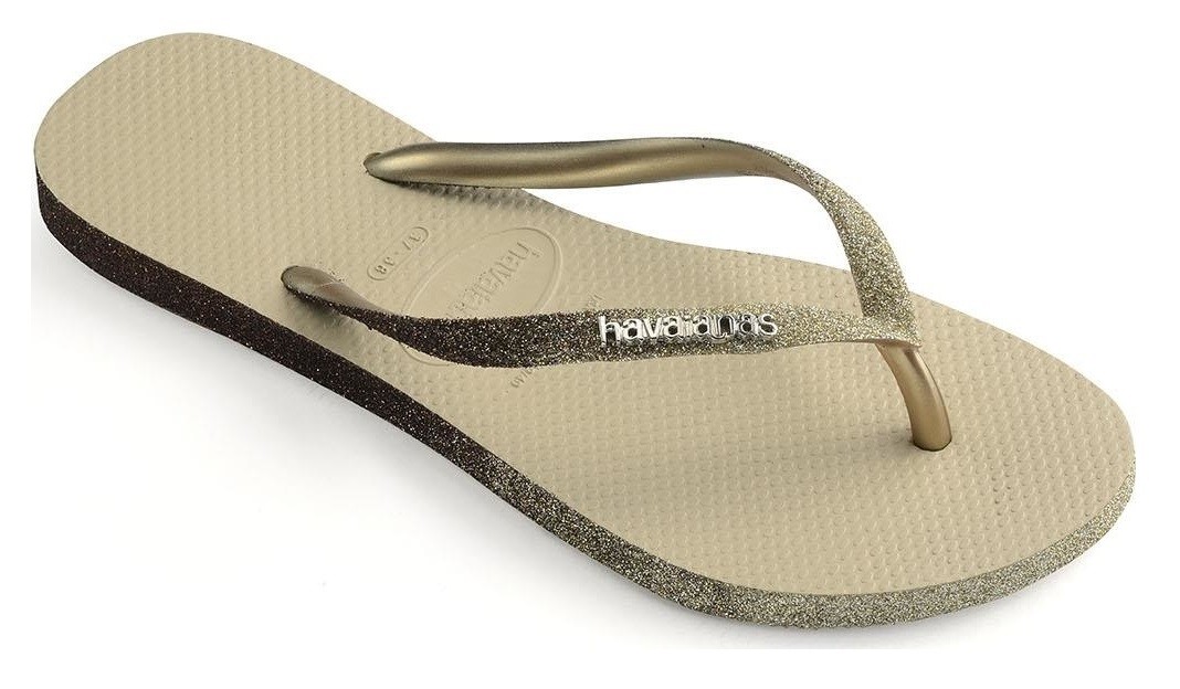 HAVAIANAS SLIM SPARKLE - SAND GREY