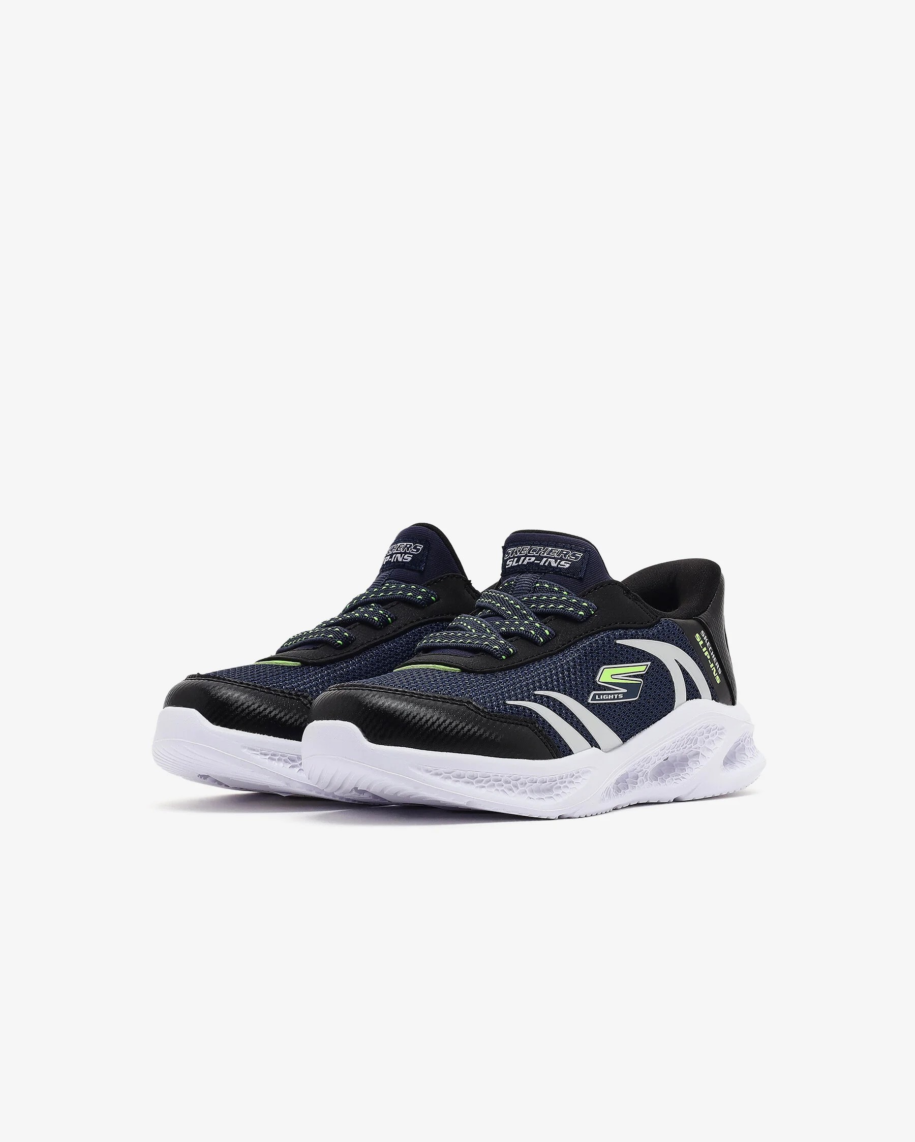 SKECHERS METEOR-LIGHTS-BRISK - NAVY BLACK