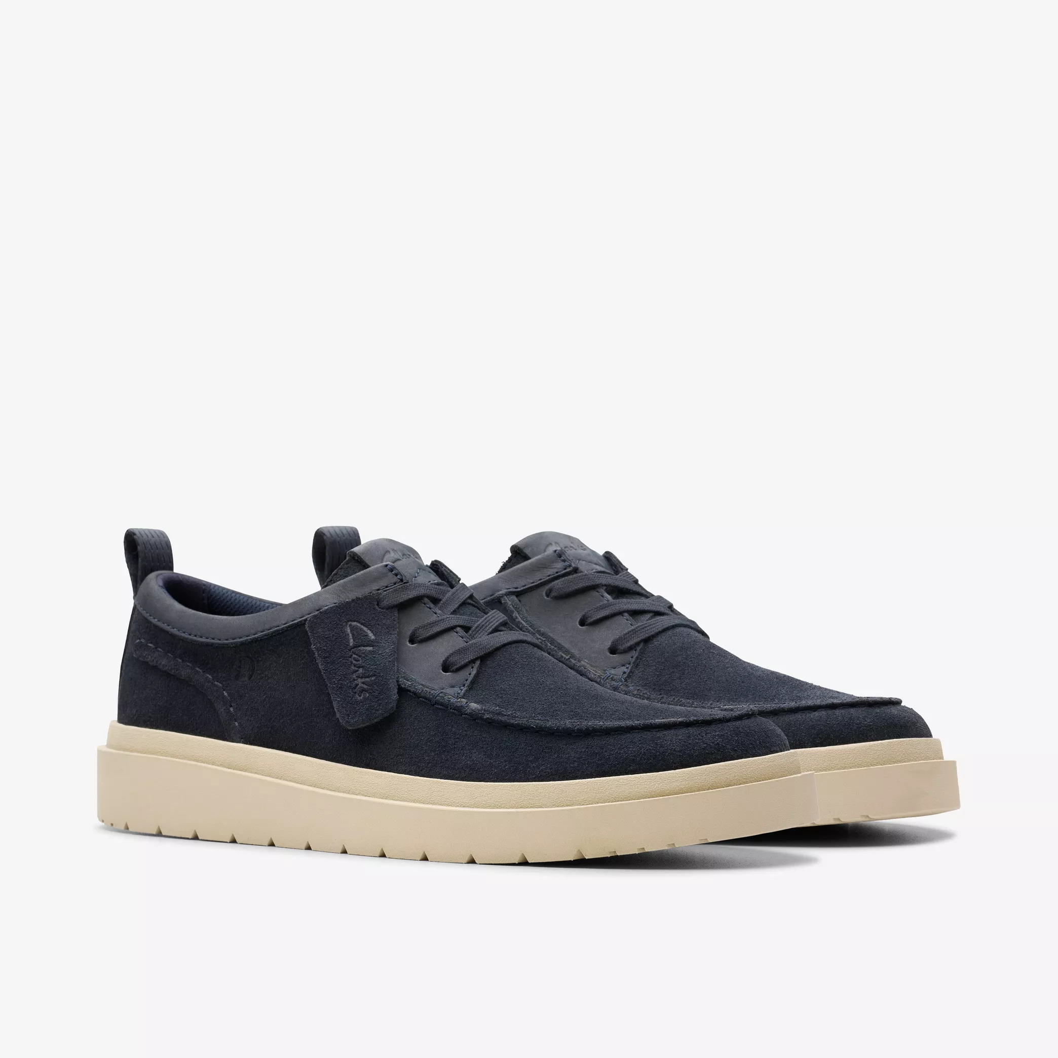 CLARKS POLDEN MOC SUEDE