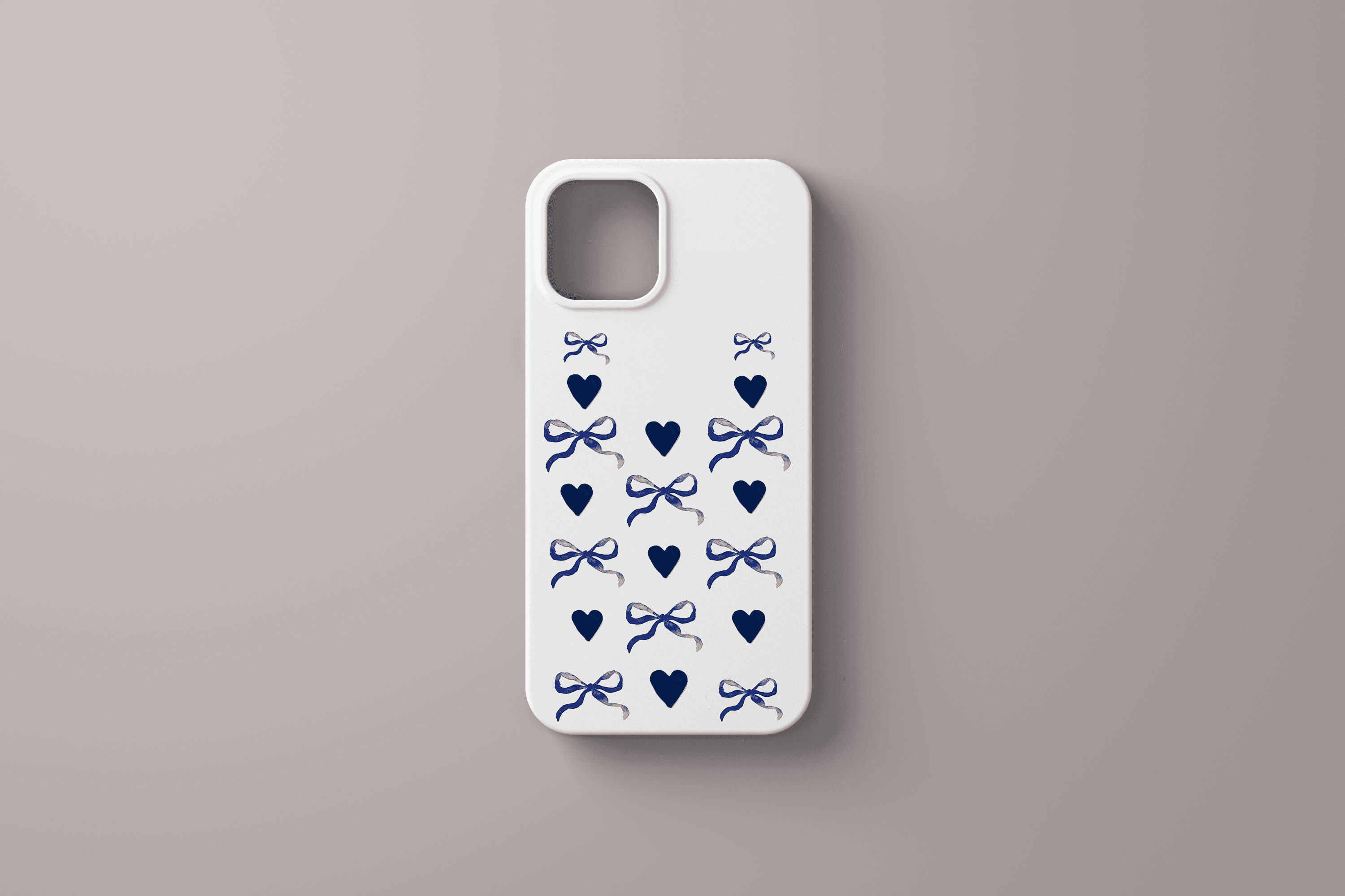 BLUE HEARTS AND RIBBONS CASE