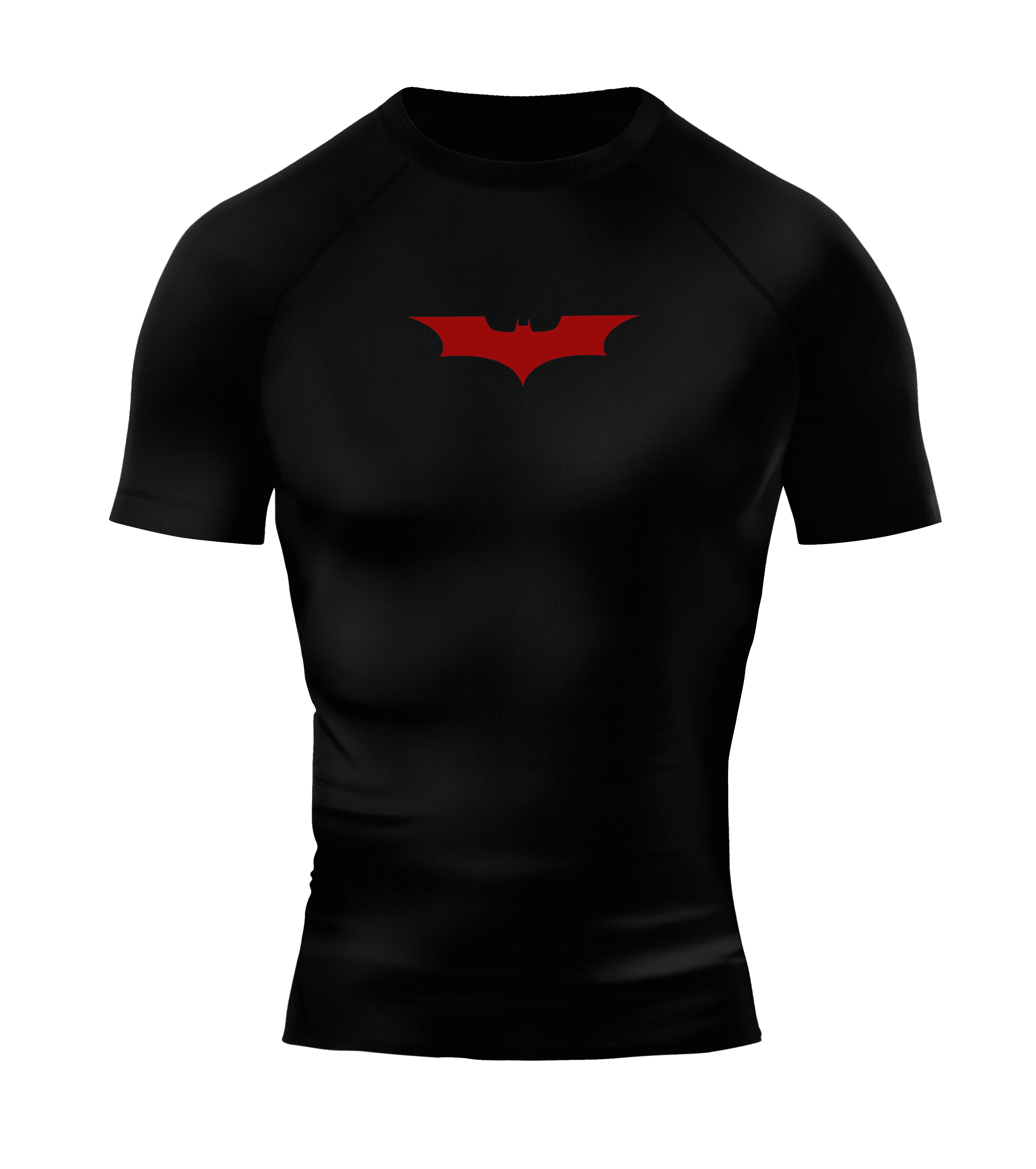 BATMAN RED Short Sleeve Compression T-Shirt