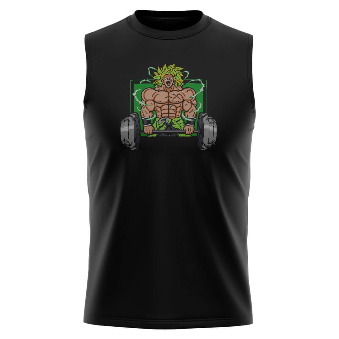 BROLY Siyah Regular Fit Sleeveless T-Shirt