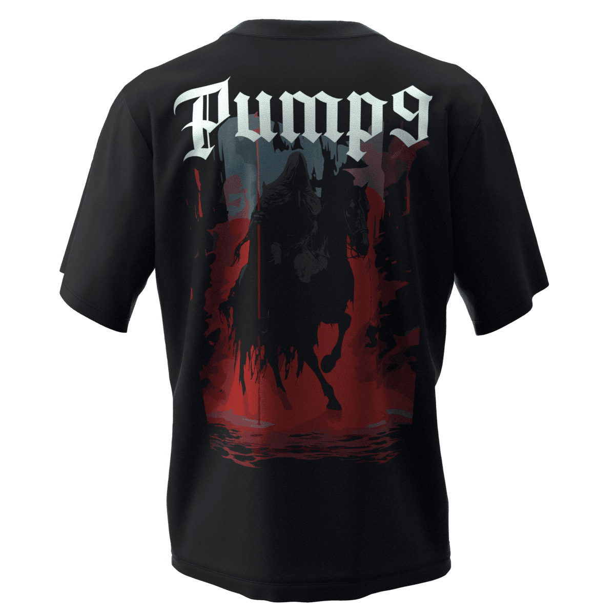REAPER Siyah Oversize T-Shirt 