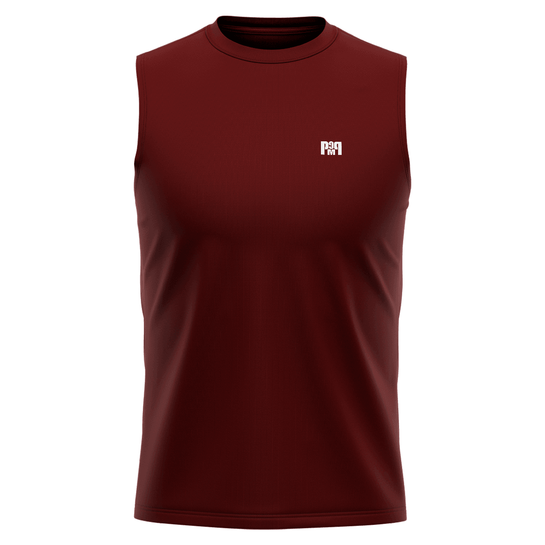 KNIGHT Bordo Regular Fit Sleeveless T-Shirt 