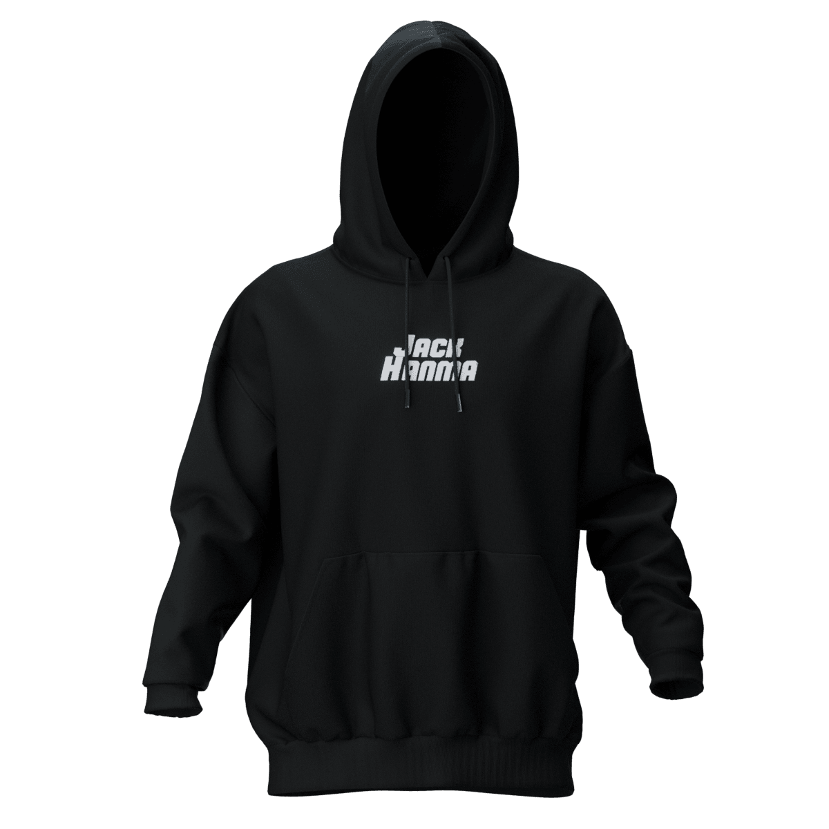 JACK HANMA Siyah Oversize Hoodie
