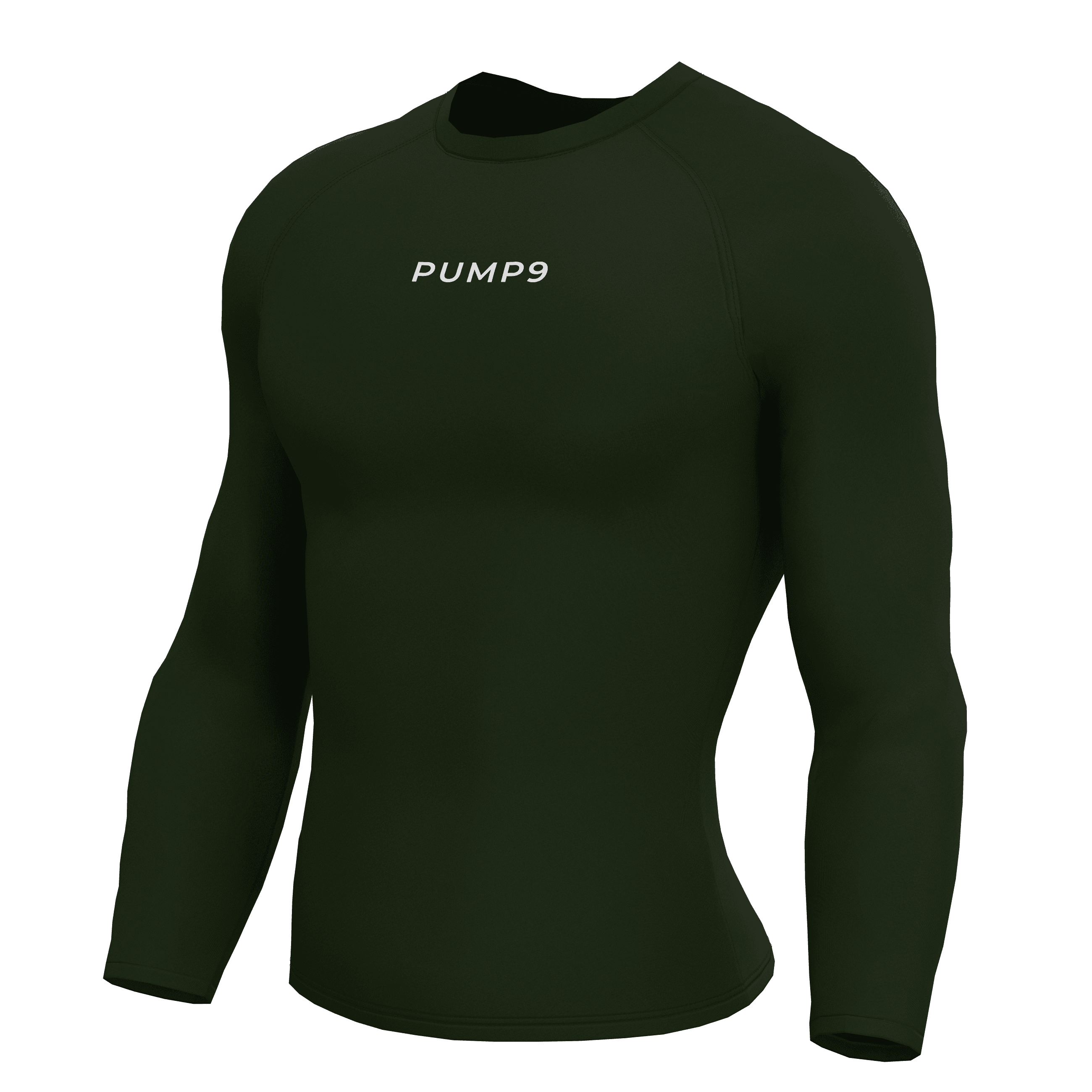 PUMP9 Haki Yeşili Long Sleeve Compression T-Shirt