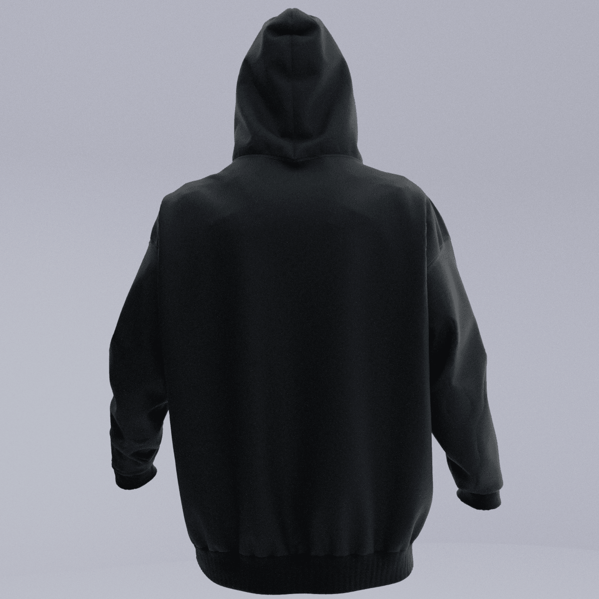 GORILLA Siyah Oversize Kalıp Hoodie