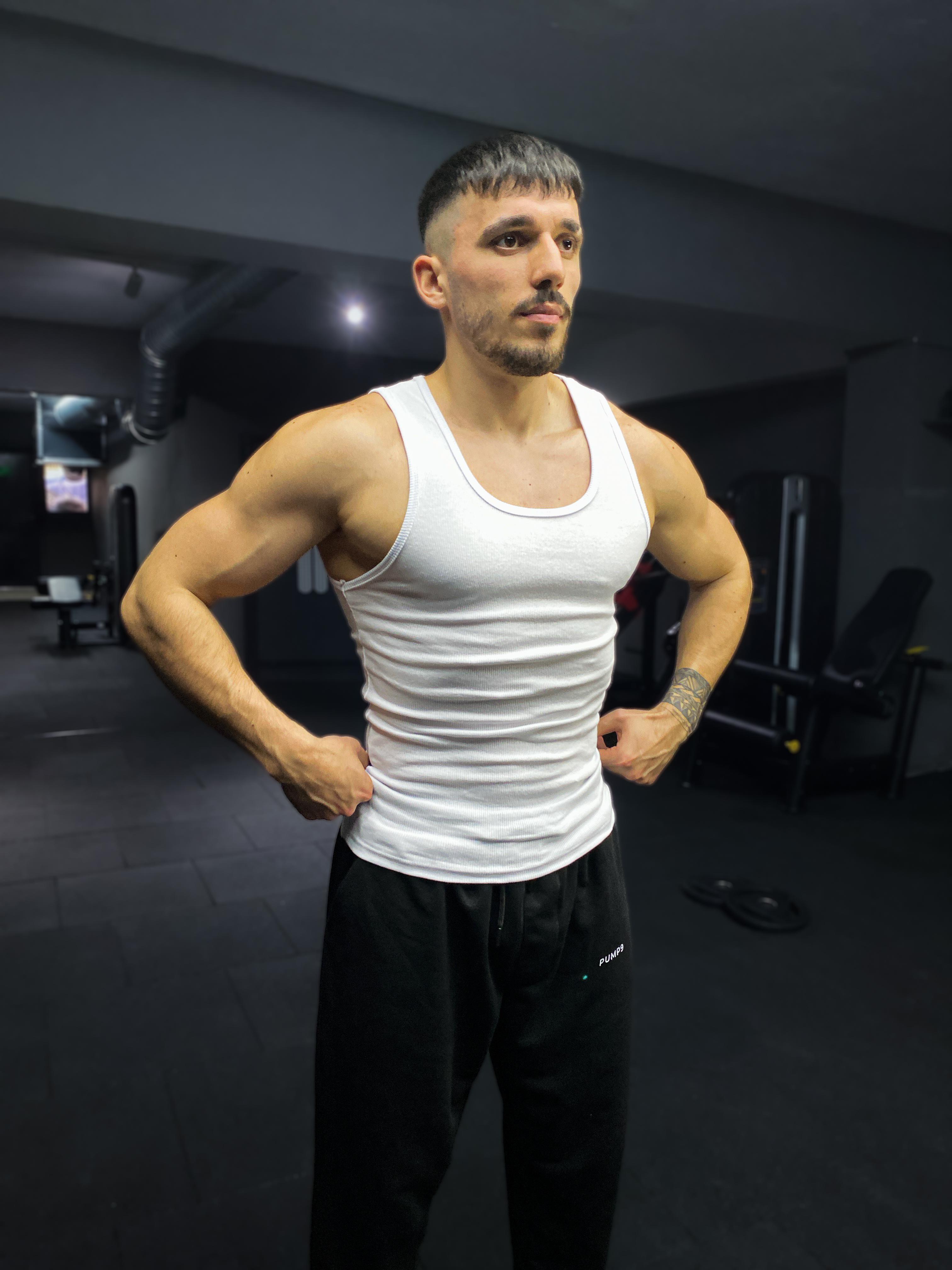 PUMP9 3'lü Beyaz Fitilli Atlet Paketi 